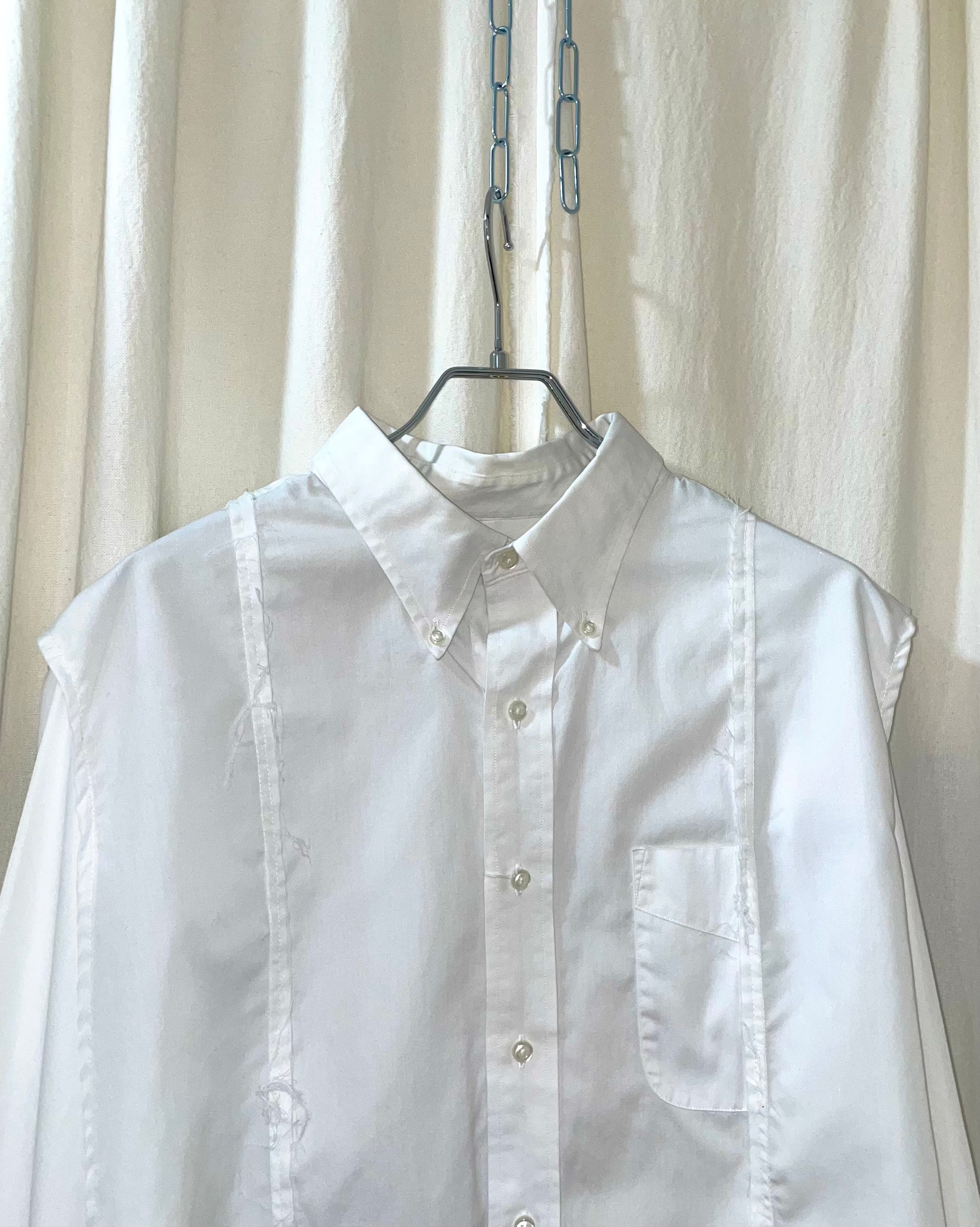 ID26-035-F-01 / slit cape shirt【A】