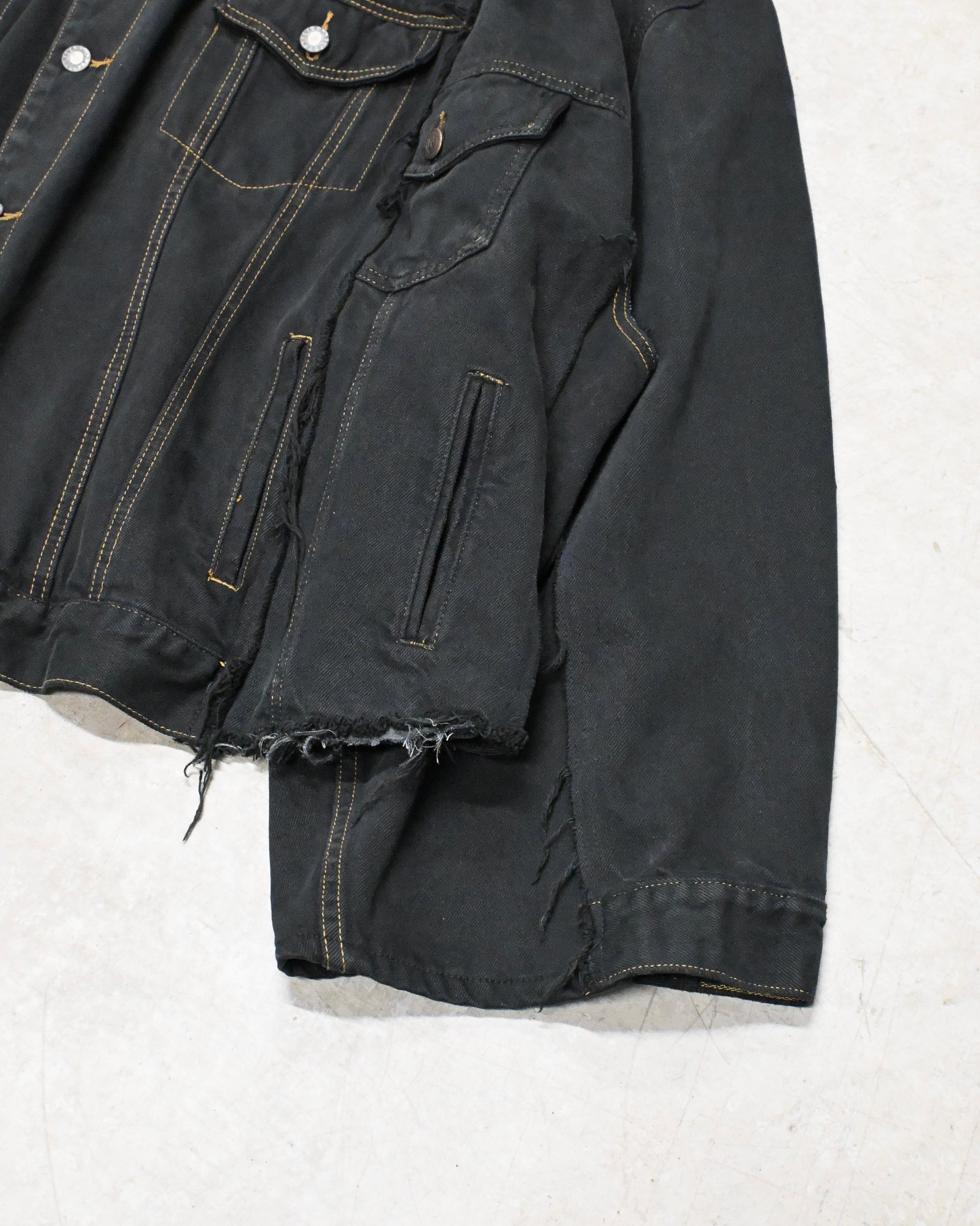 ID-006-06-F / rebuild kimono denim overdyed【A】
