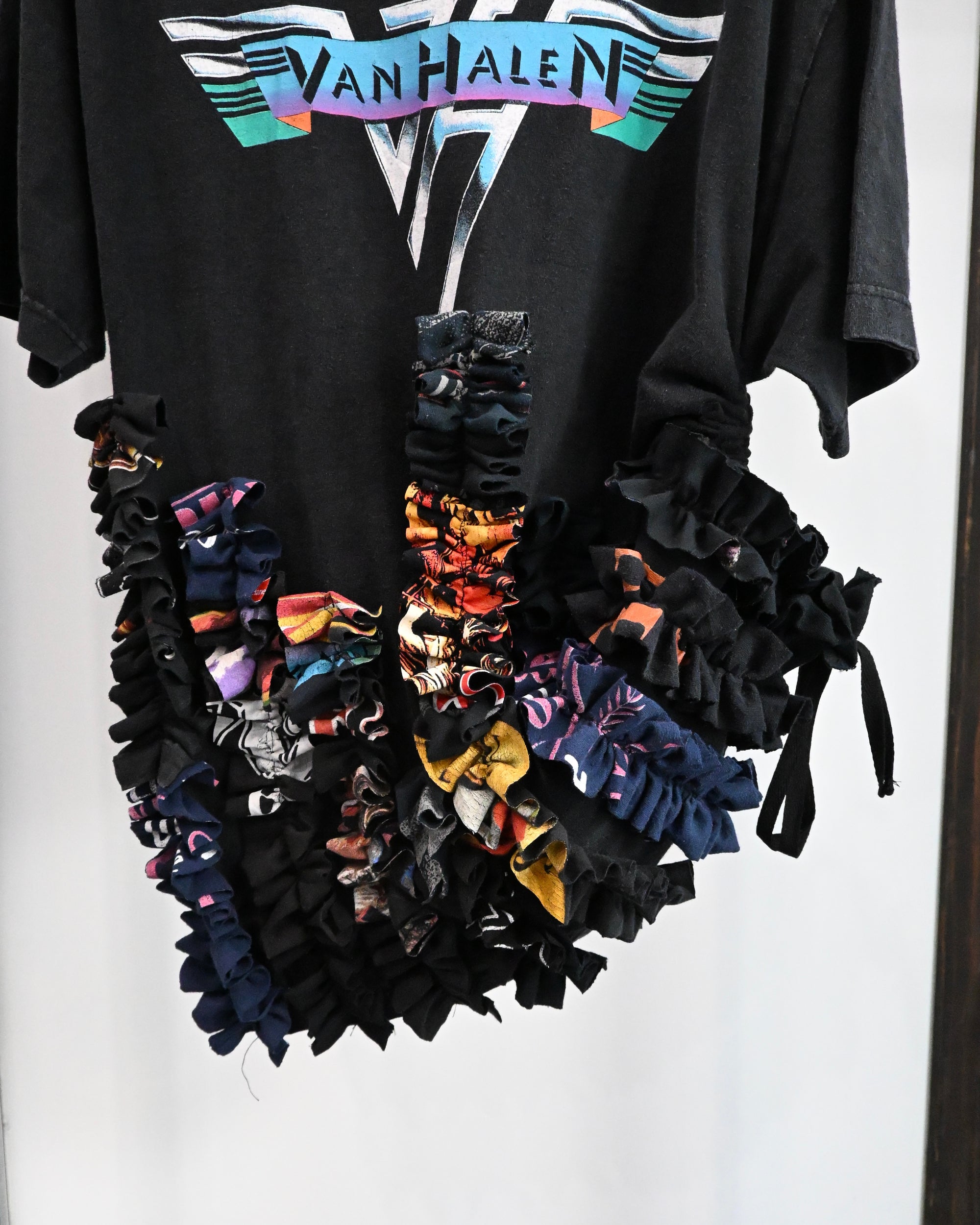 ID26−023-F / gather string frill tee【A】