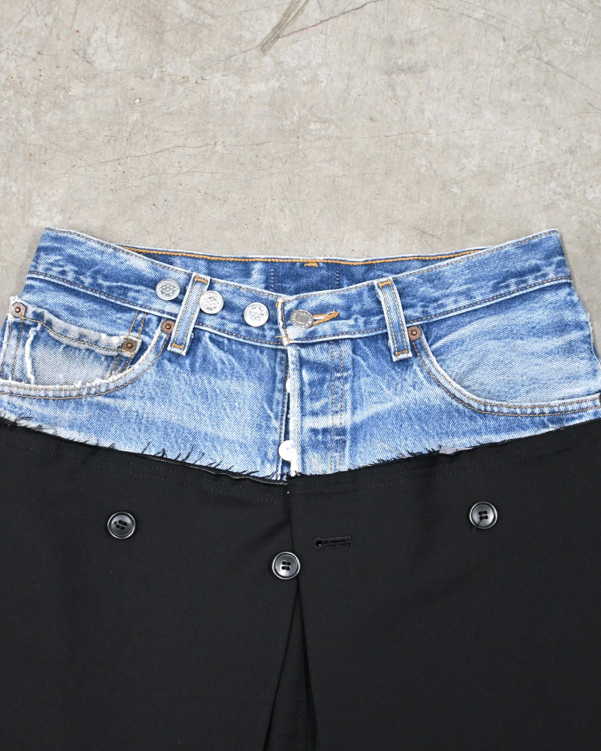 ID26-022-01-M / fake layered skirt 【A】