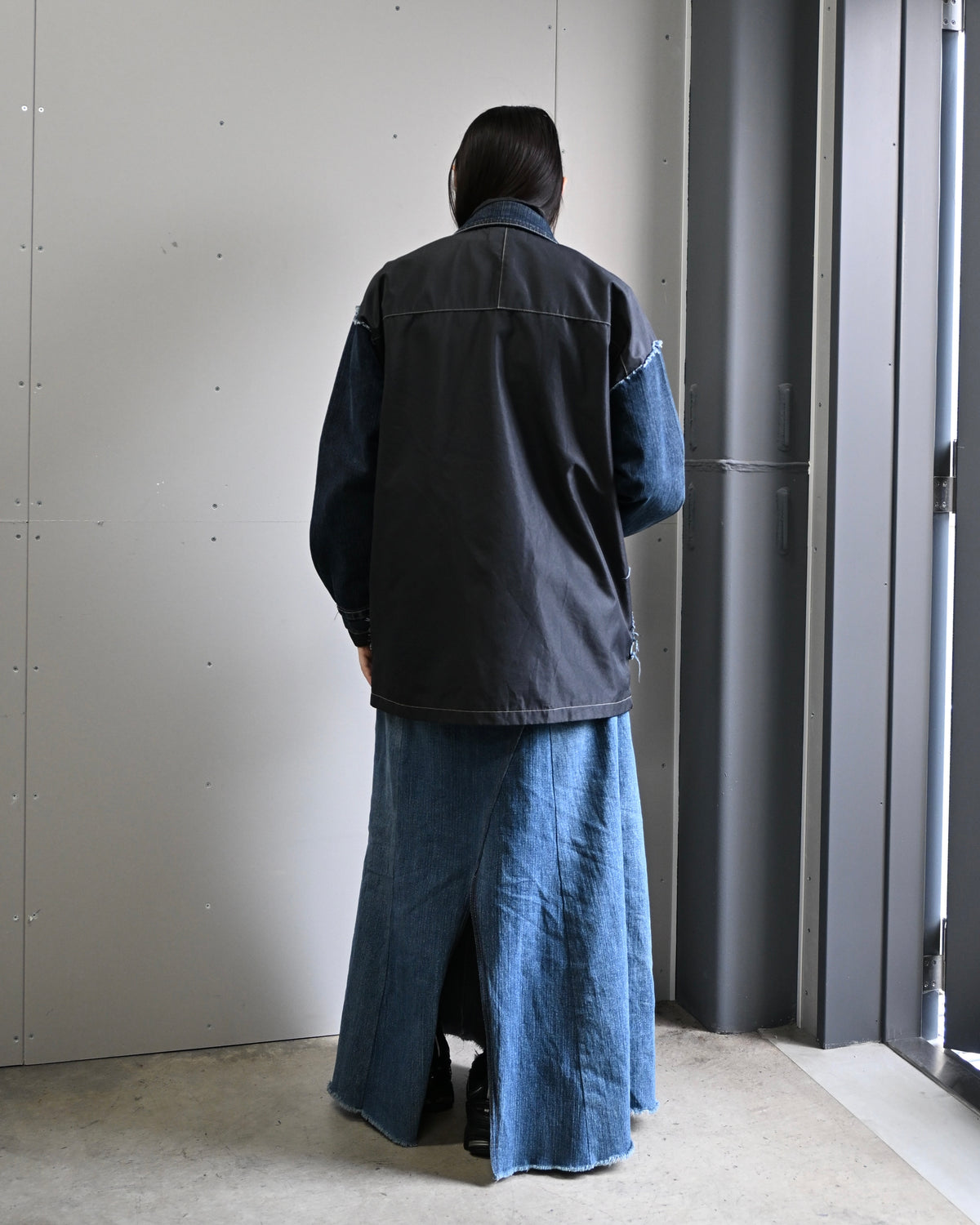 ID26-055-F / fake layered work jacket【A】