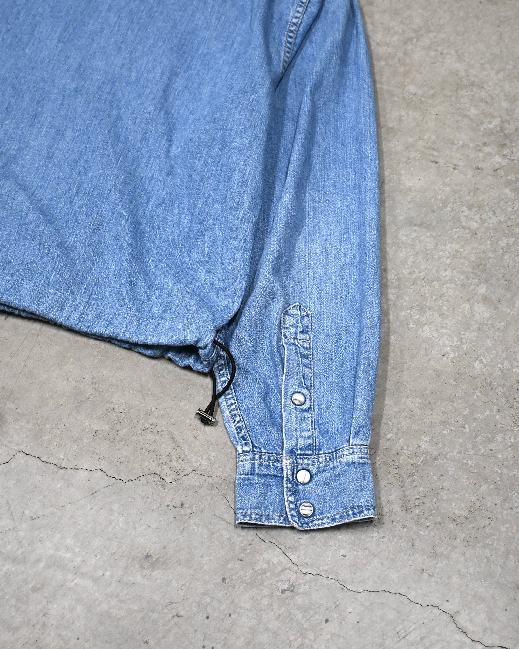 ID26-014-03-F / denim frill shirt 【A】