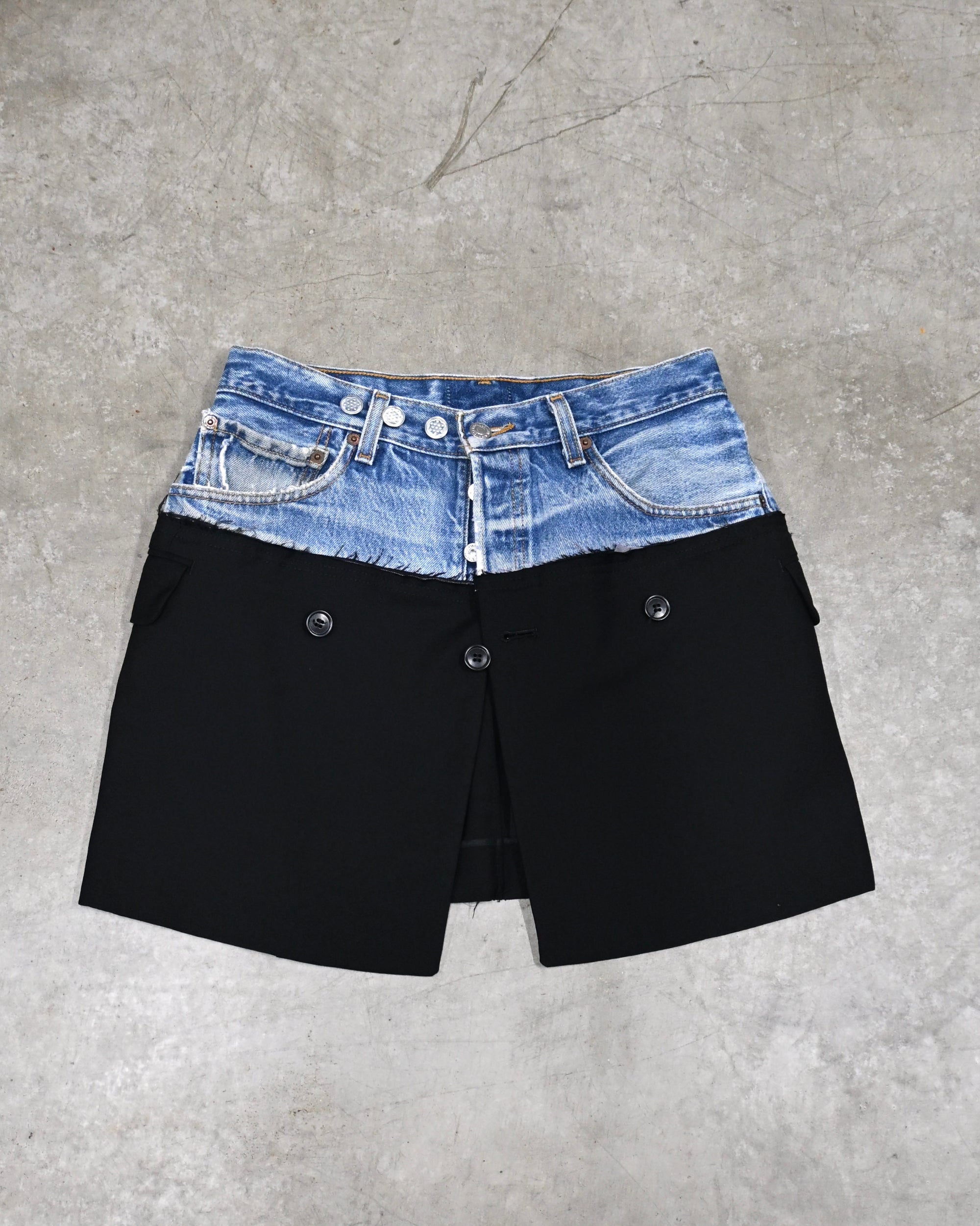 ID26-022-01-M / fake layered skirt 【A】