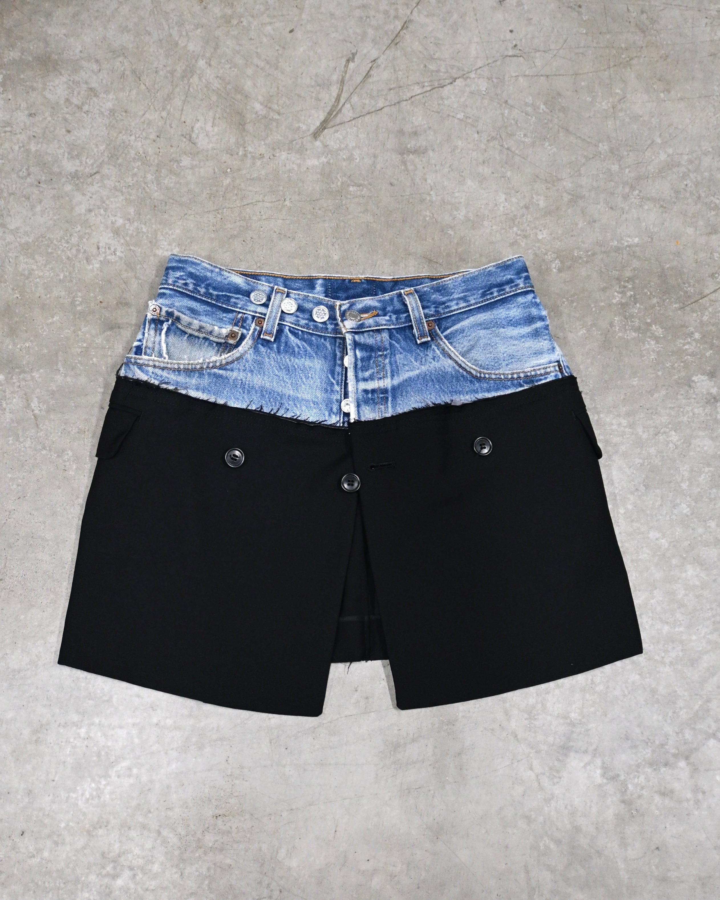 ID26-022-01-M / fake layered skirt 【A】