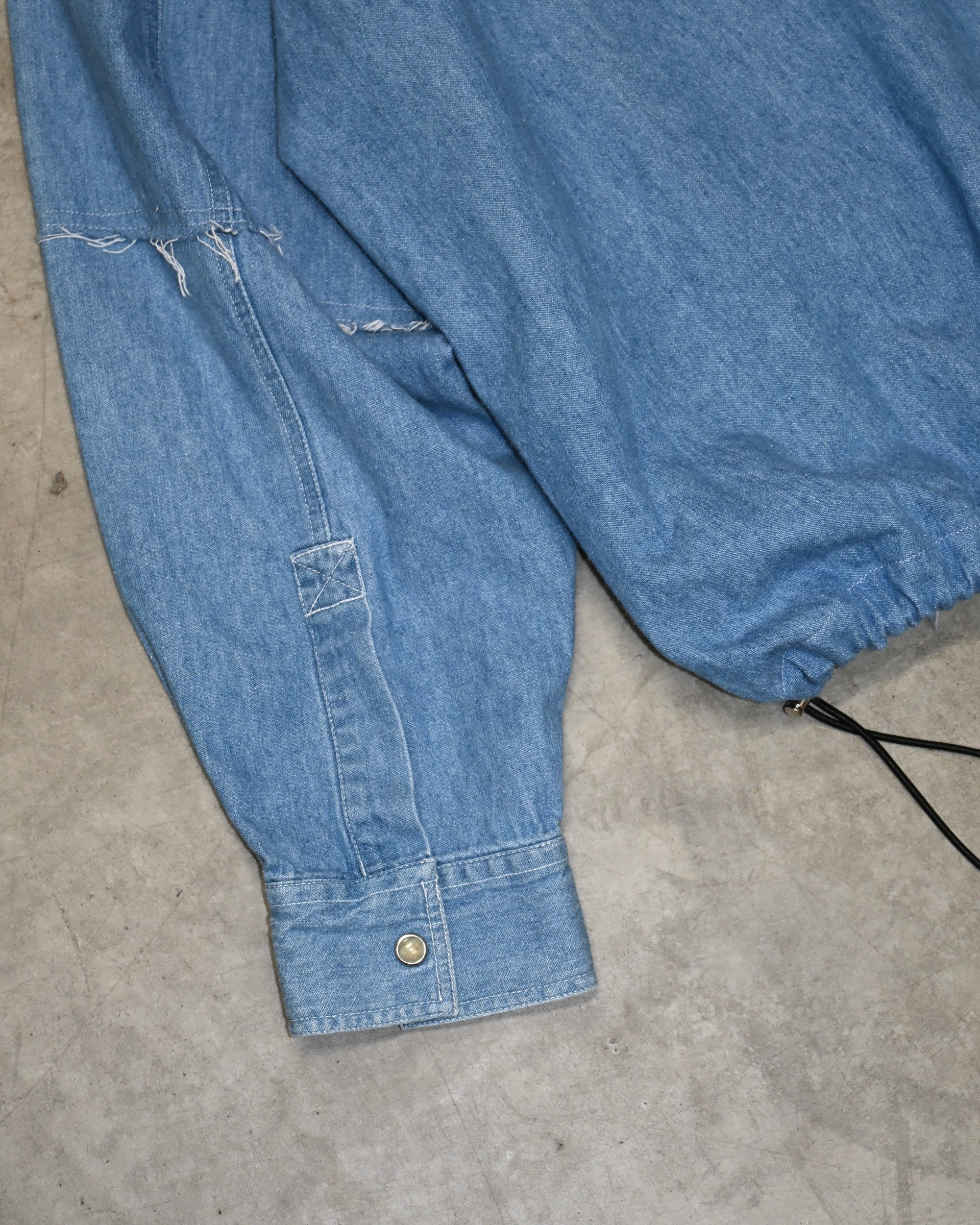 ID26-014-03-F / denim frill shirt 【B】