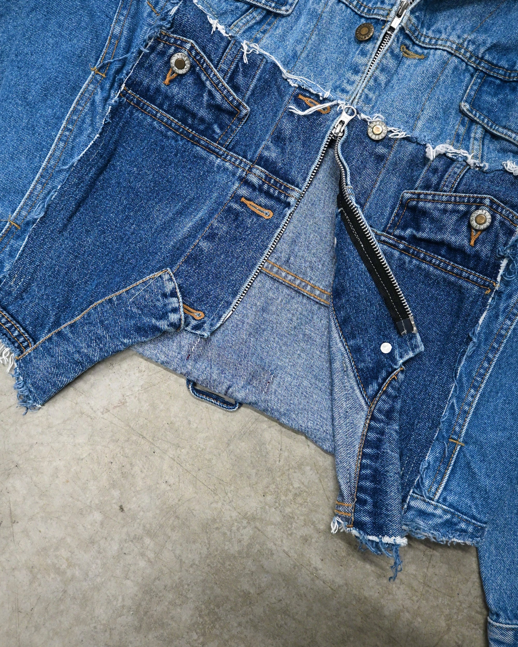 ID26-041-F / mirrored denim jacket【B】