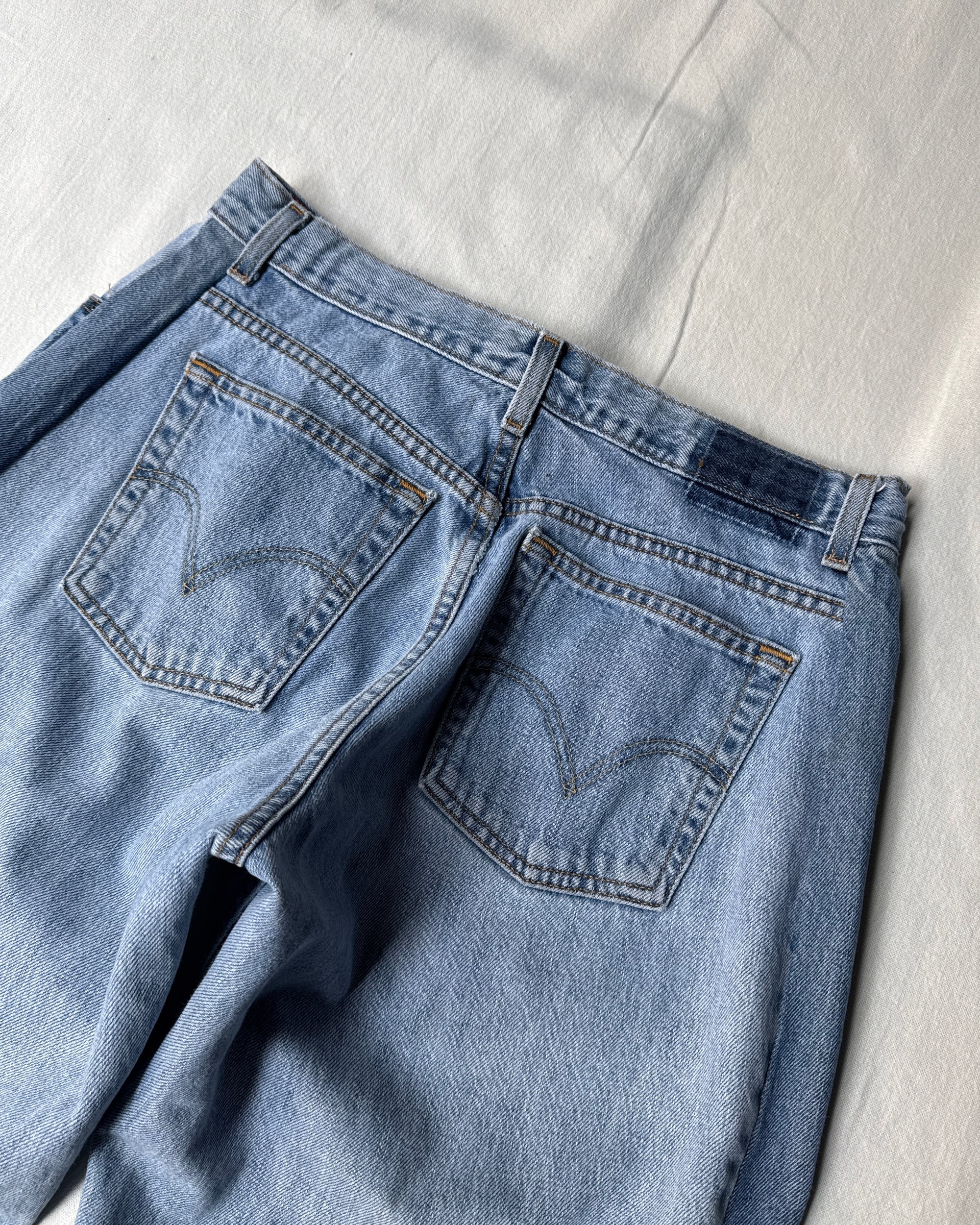 ID25-005-01-F / wide leg easy denim【F】