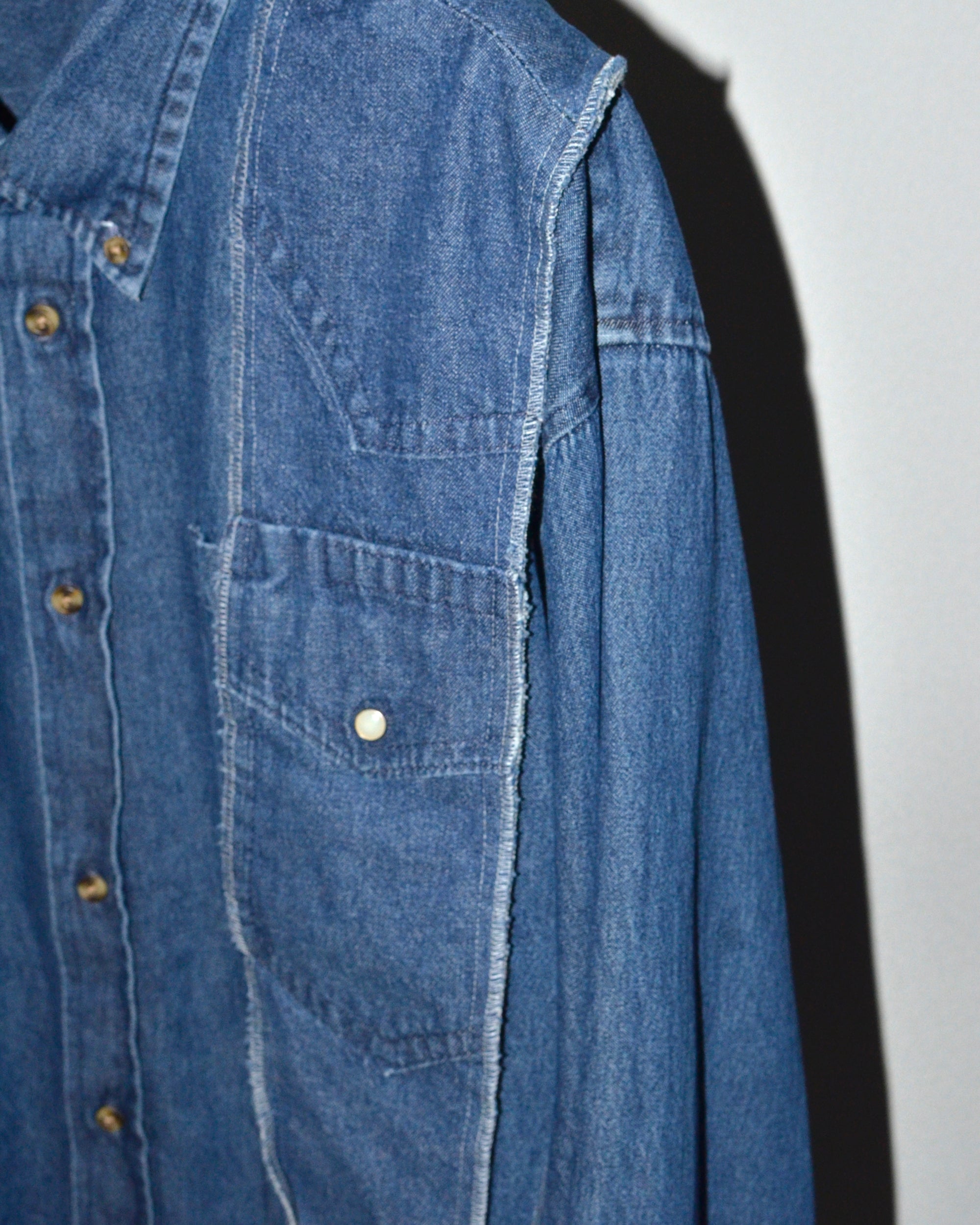 ID25-028-F / docking over denim shirt jacket【A】