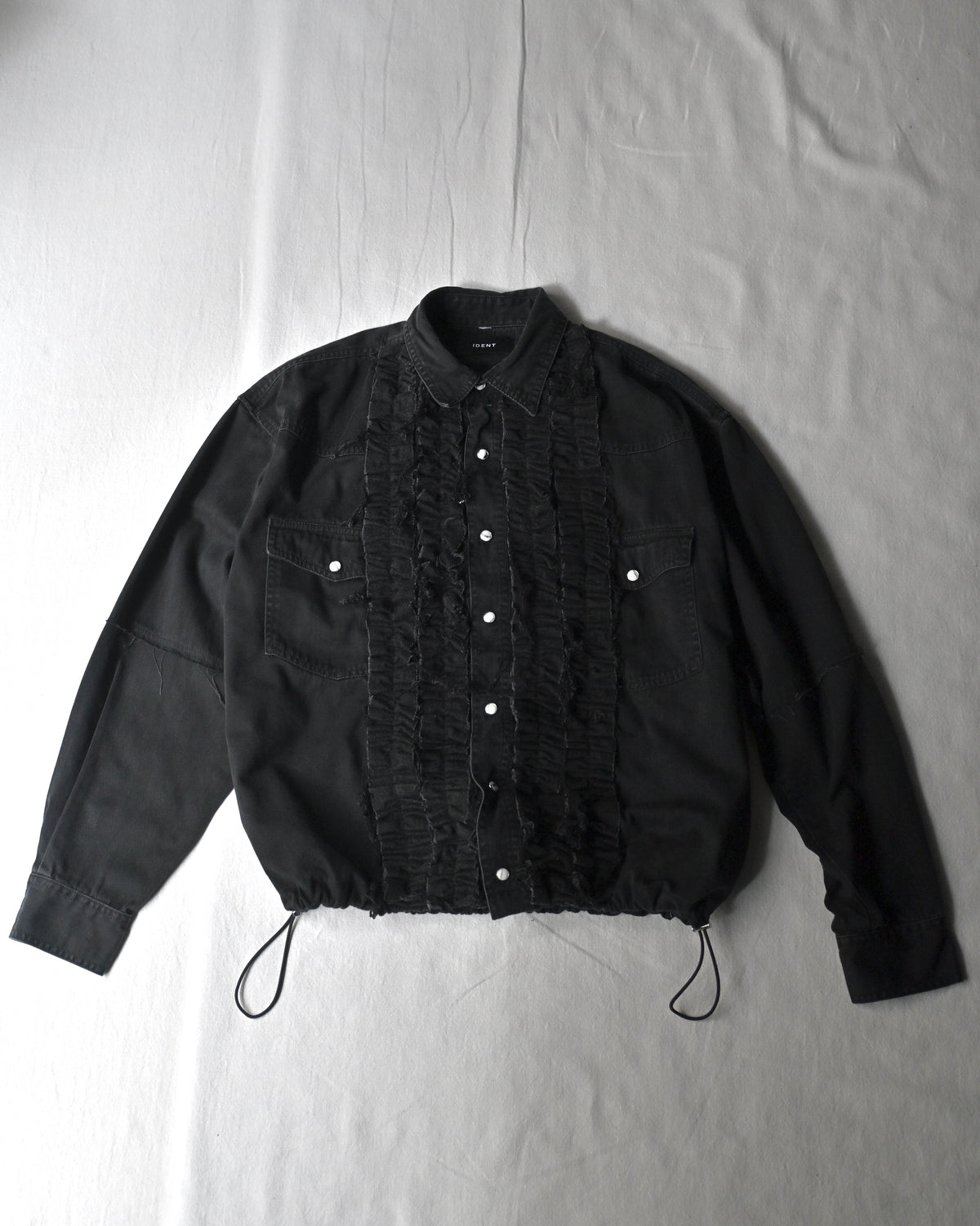 ID26-014-07-F / denim frill shirt【A】
