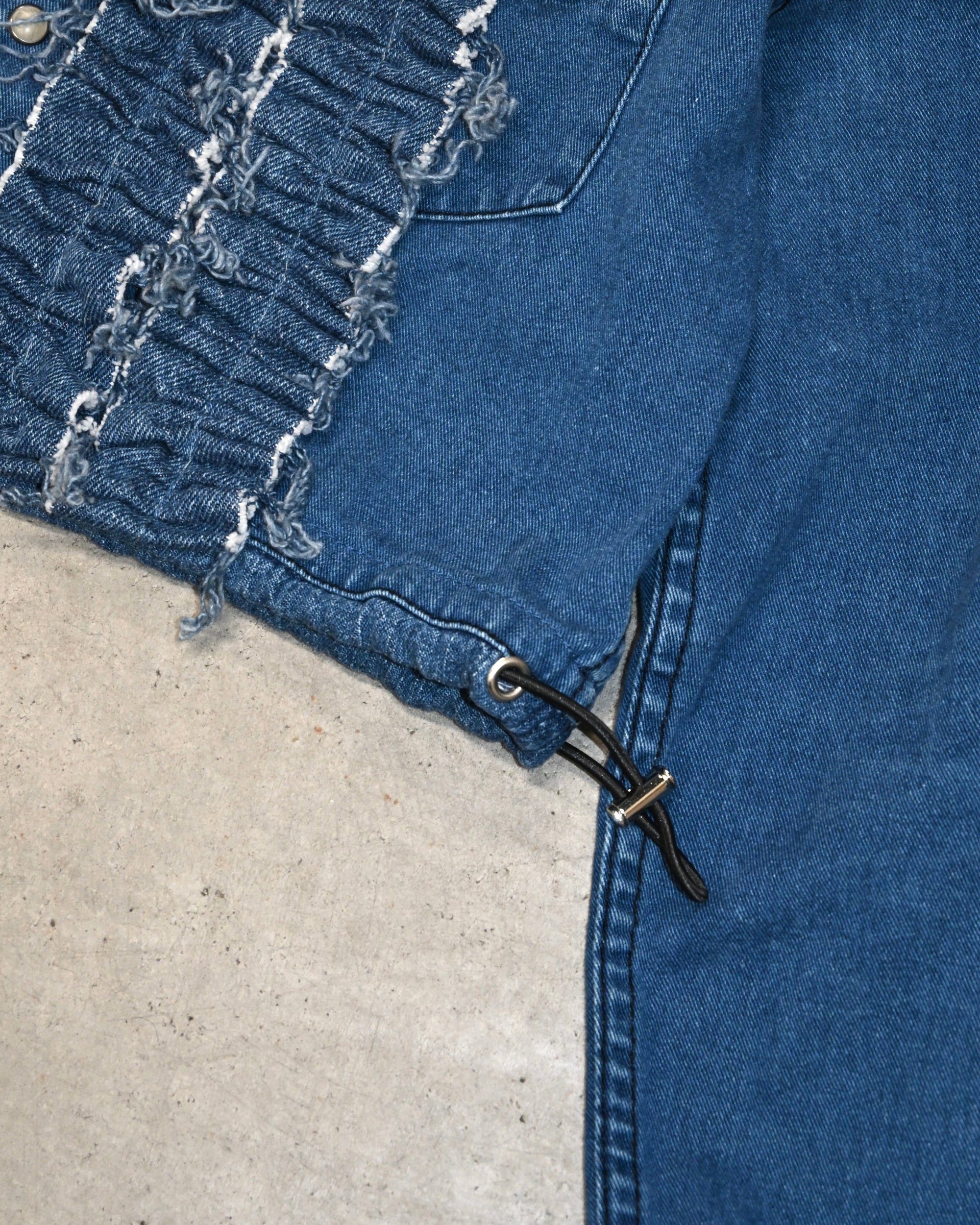 ID26-014-04-F / denim frill shirt 【B】