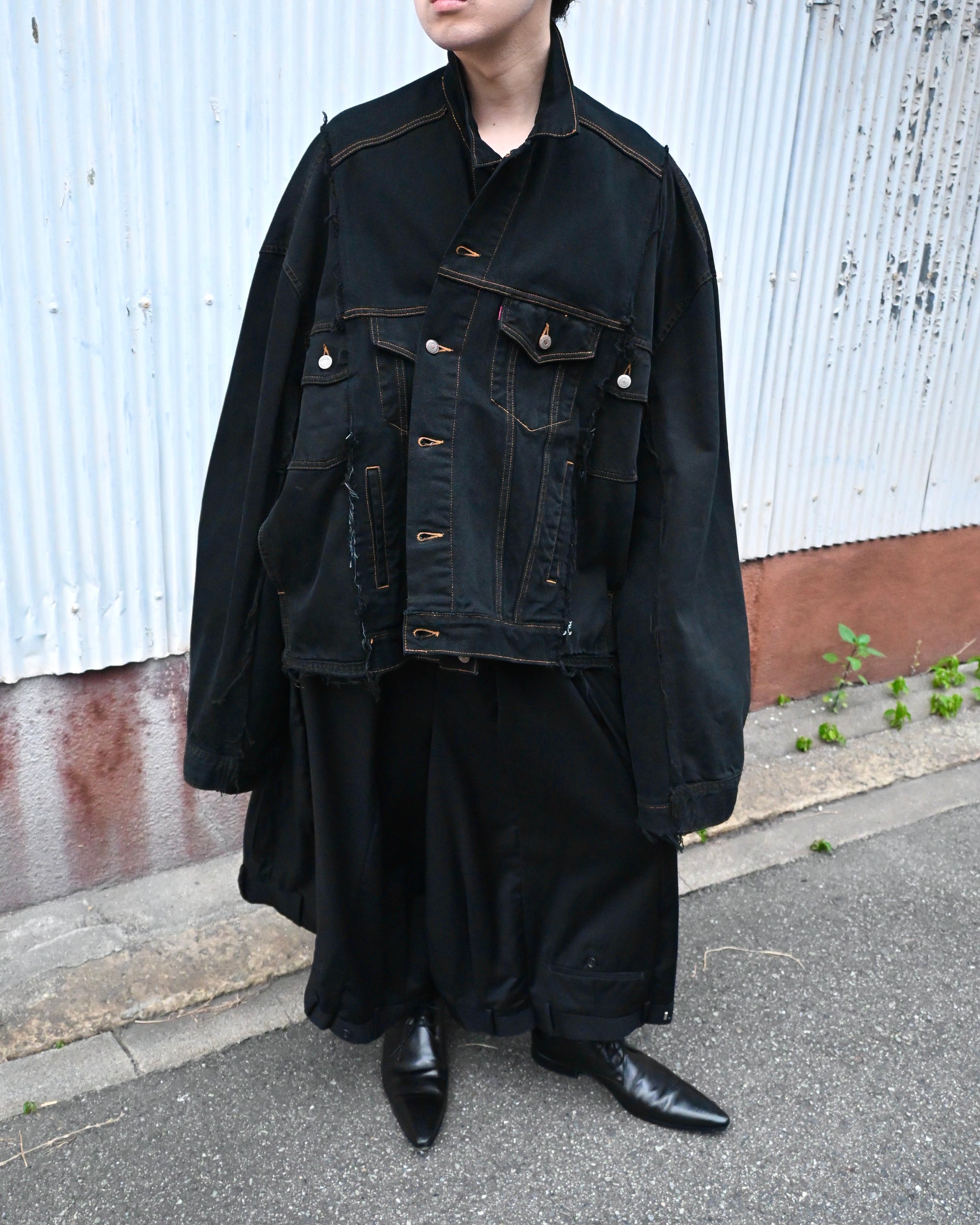 ID26-006-03-M / rebuild hakama slacks【B】