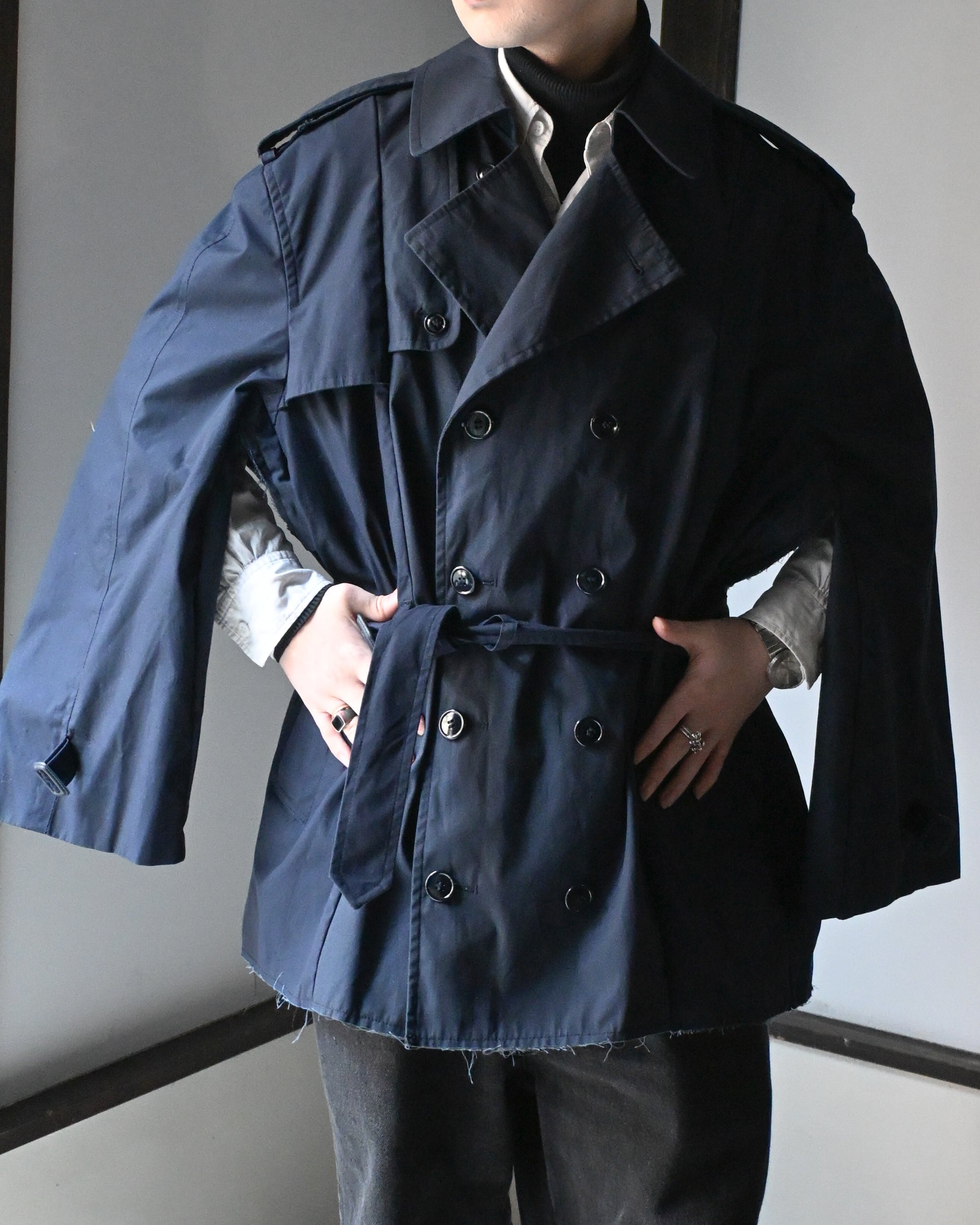 ID26-001-02-F / rebuild trench jacket【B】