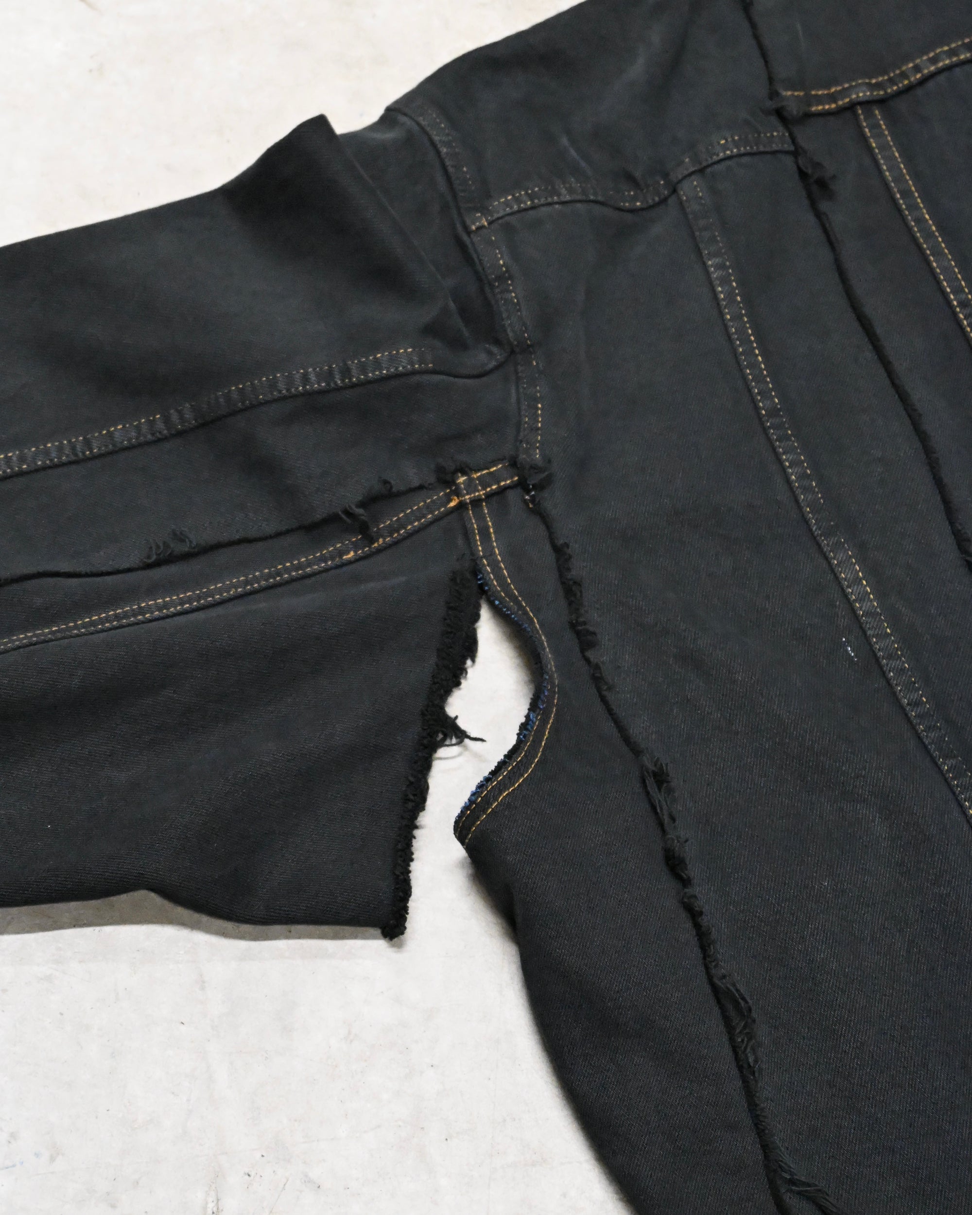 ID-006-06-F / rebuild kimono denim overdyed【A】