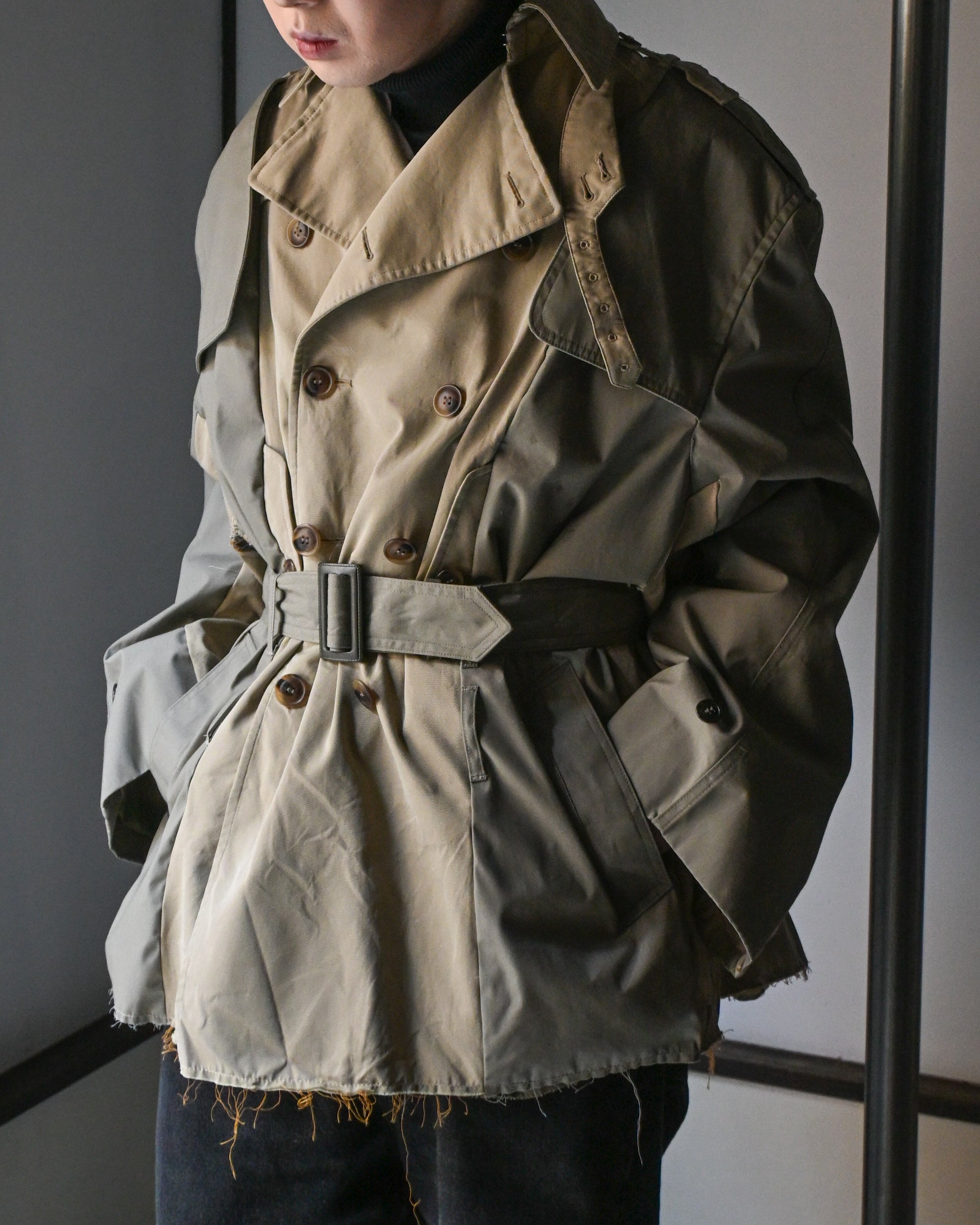 ID26-001-02-F / rebuild trench jacket【A】