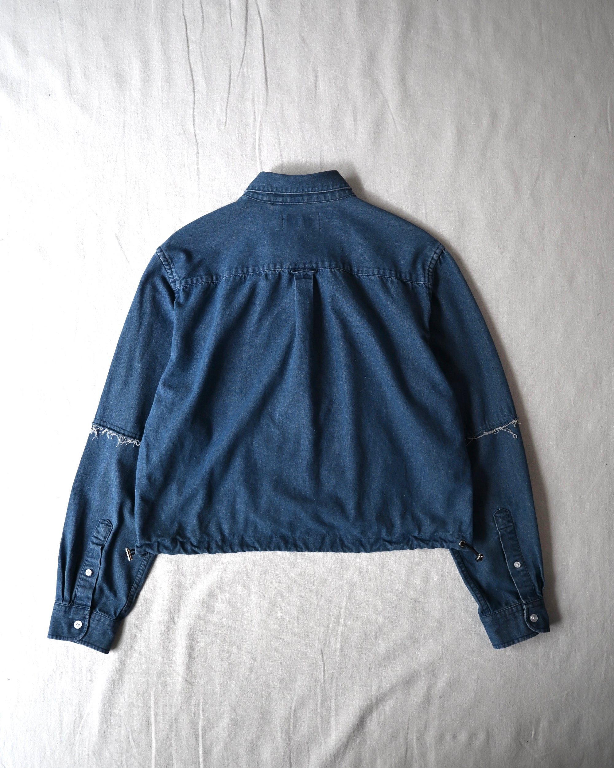 ID26-014-01-F / denim frill shirt 【A】