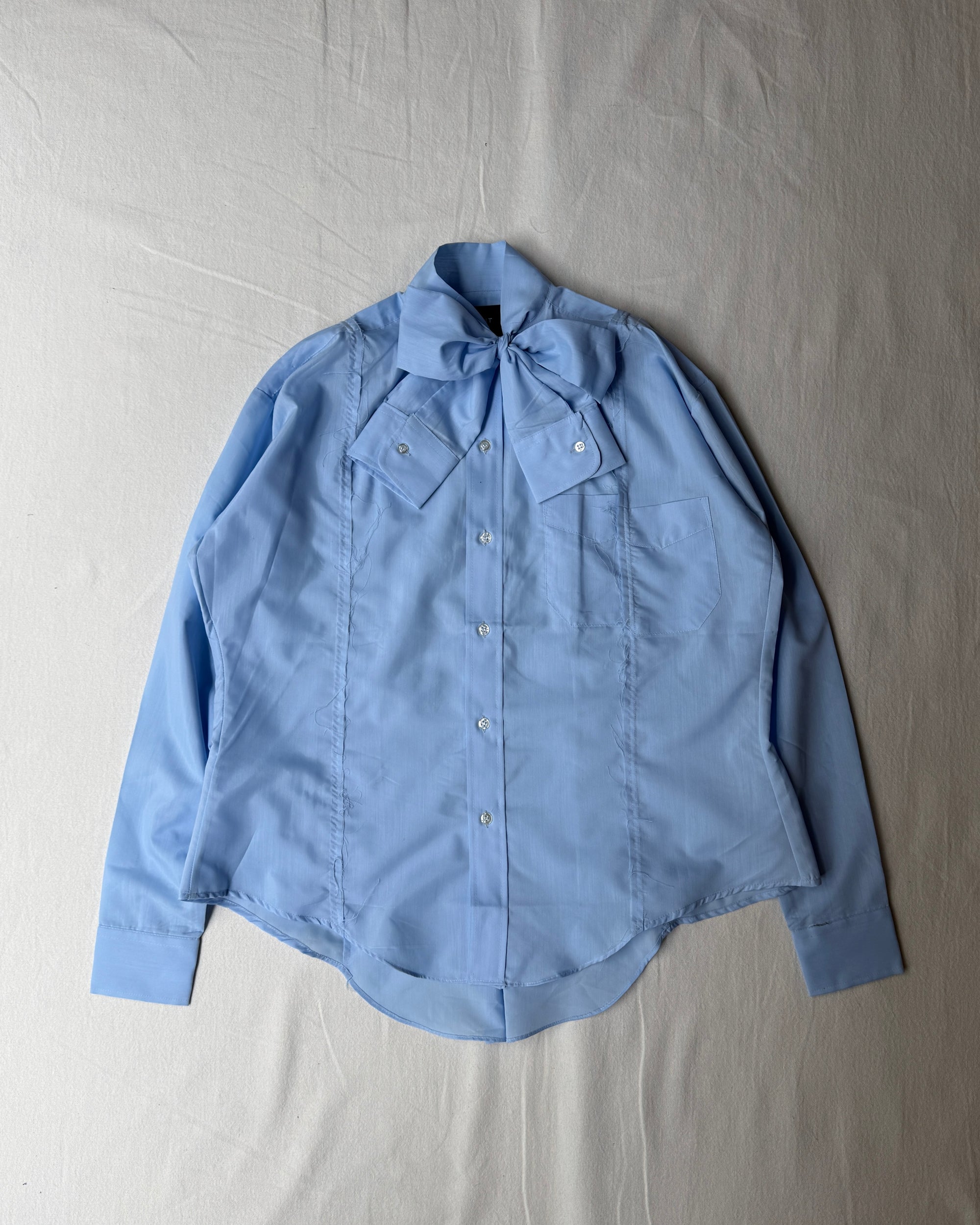 ID26-004-F / docking ribbon shirt【A】
