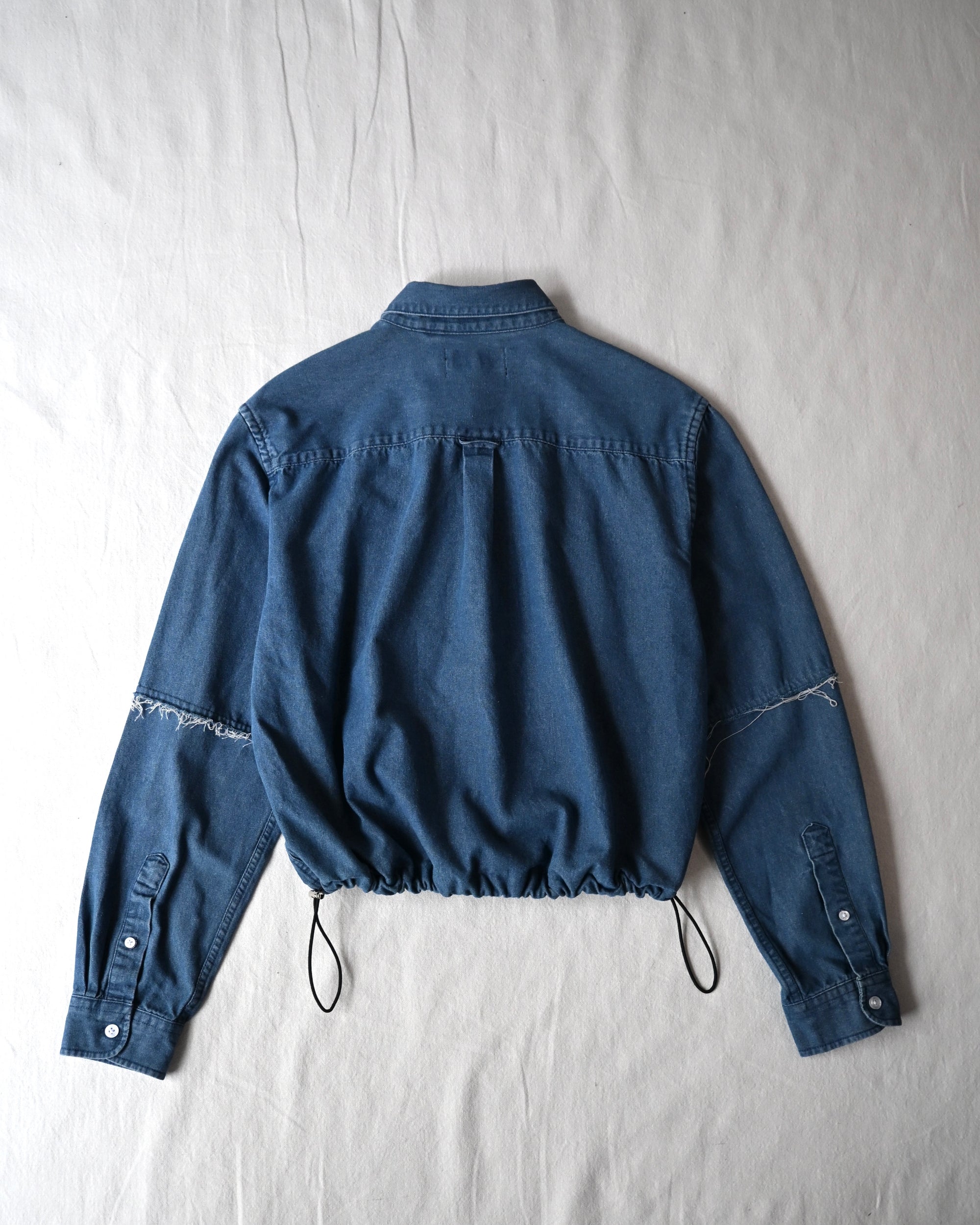 ID26-014-01-F / denim frill shirt 【A】