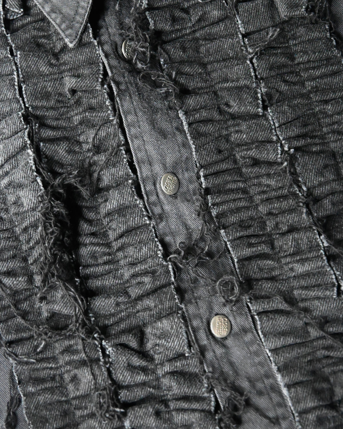 ID26-014-07-F / denim frill shirt【B】