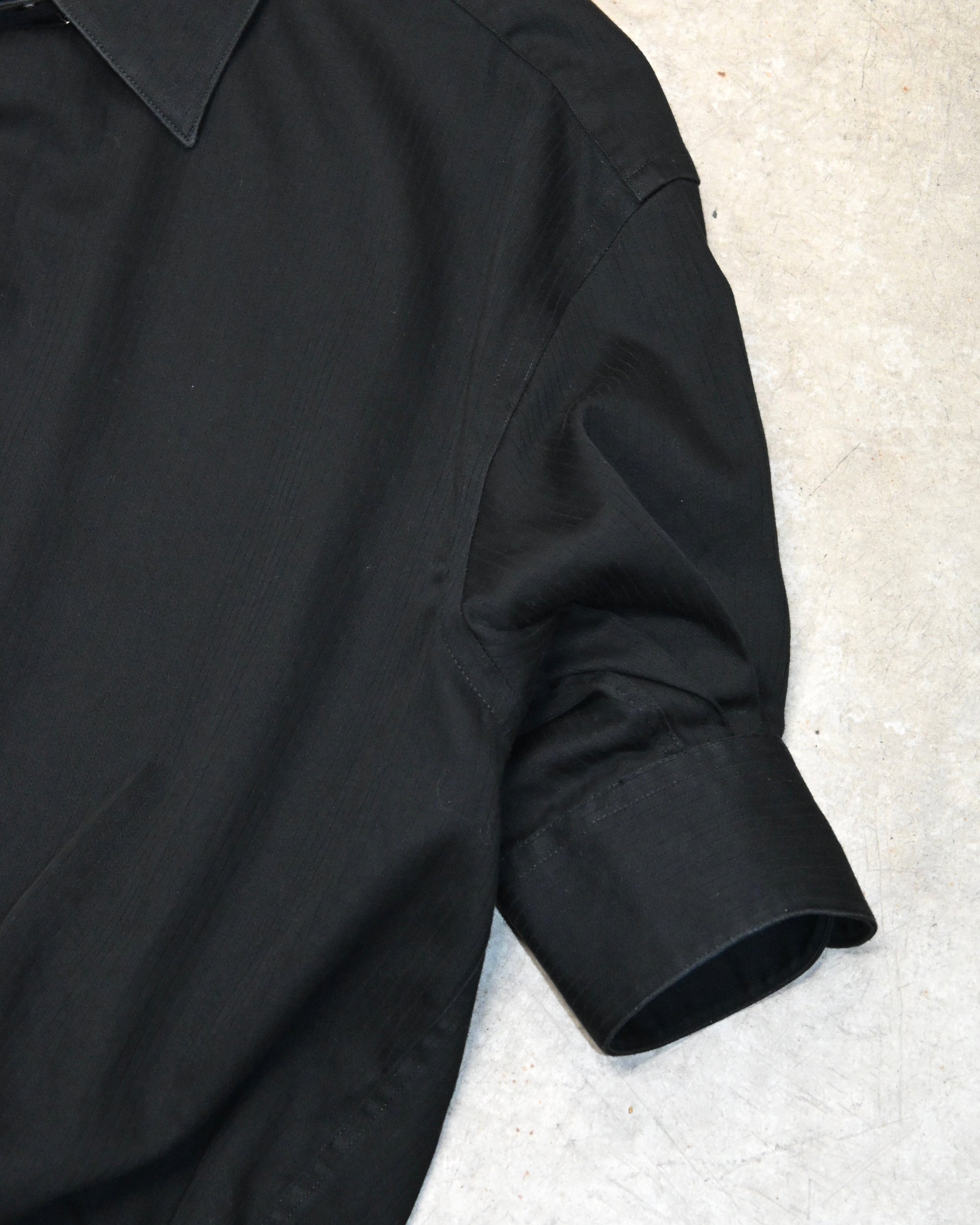 ID26-036-01-L / denim waist short sleeve shirt【A】
