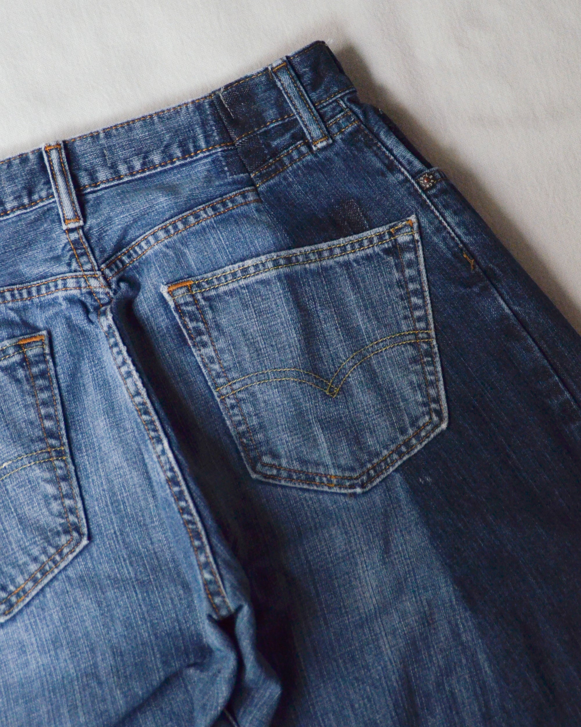 RE-010-18 / curve buggy denim【C】