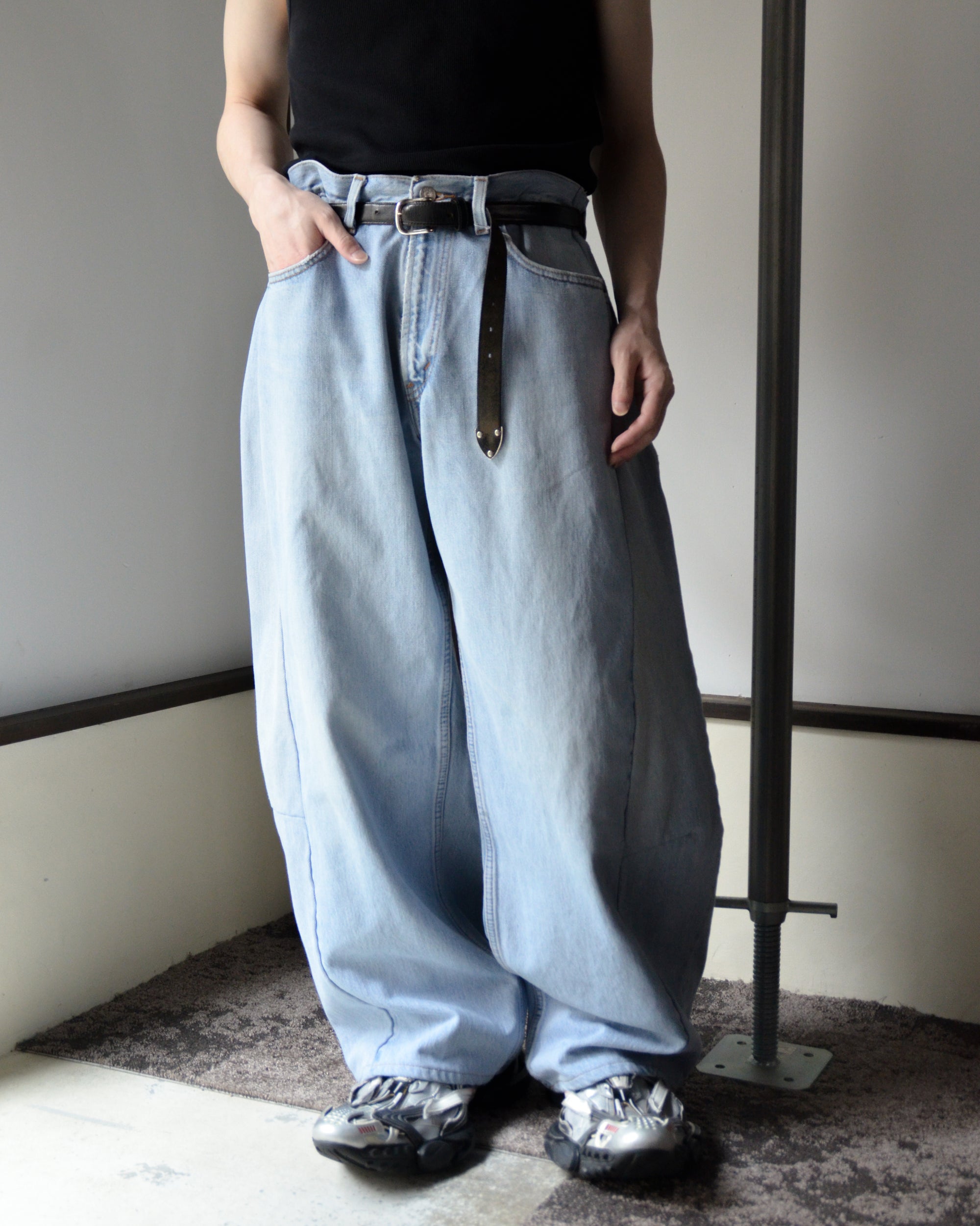 RE-010-18 / curve buggy denim【H】