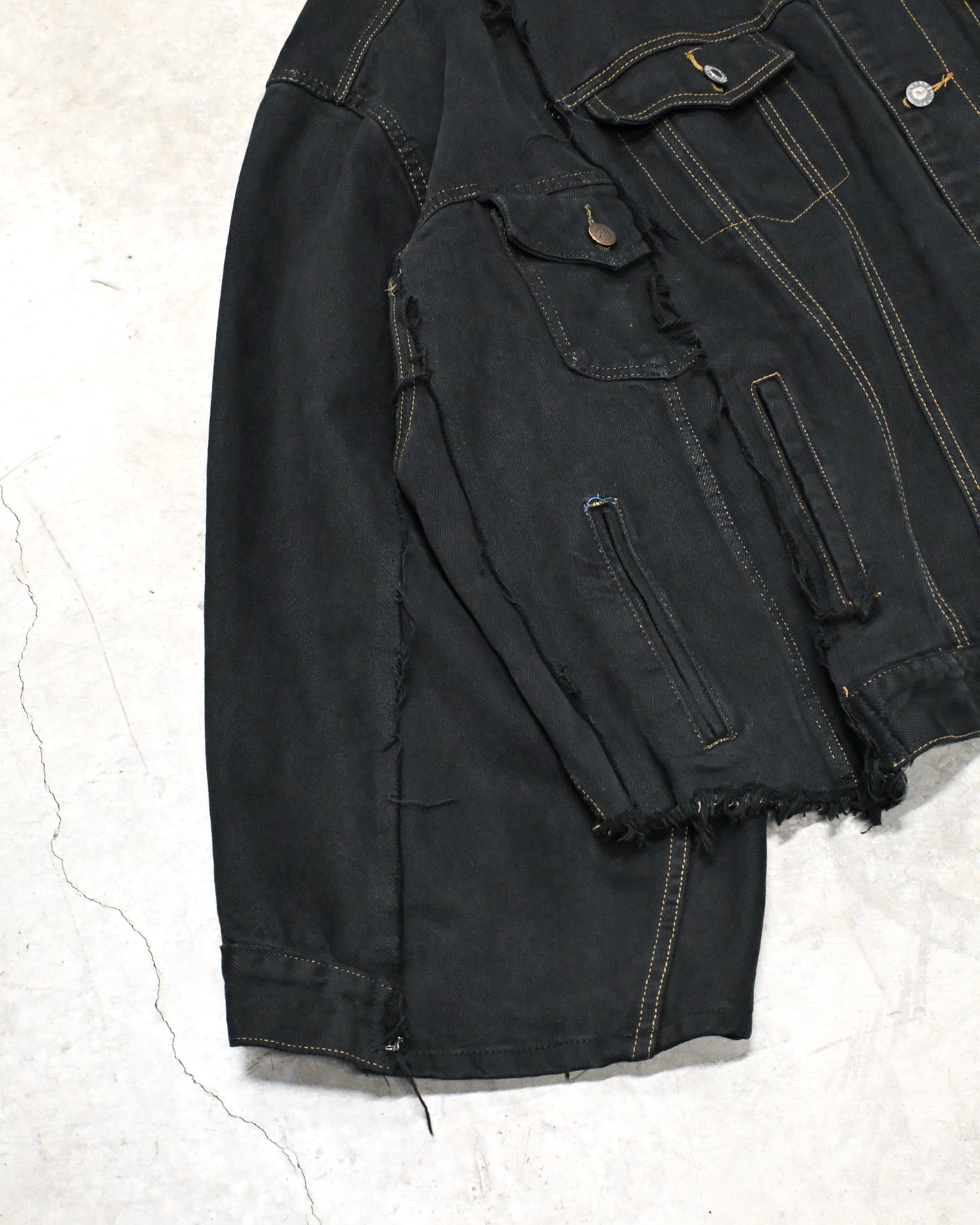 ID-006-06-F / rebuild kimono denim overdyed【A】