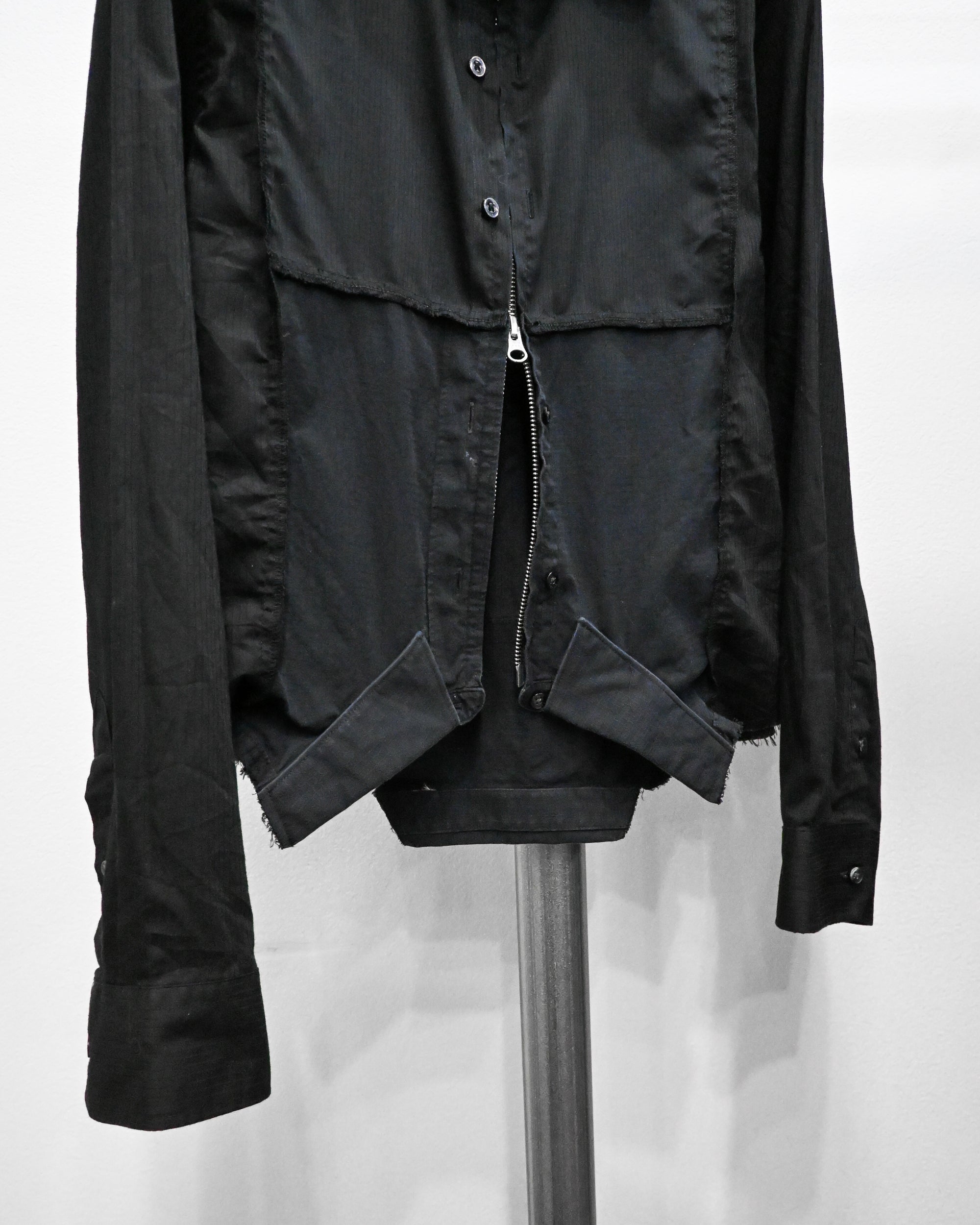 ID26−019-F / mirrored zip shirt【B】