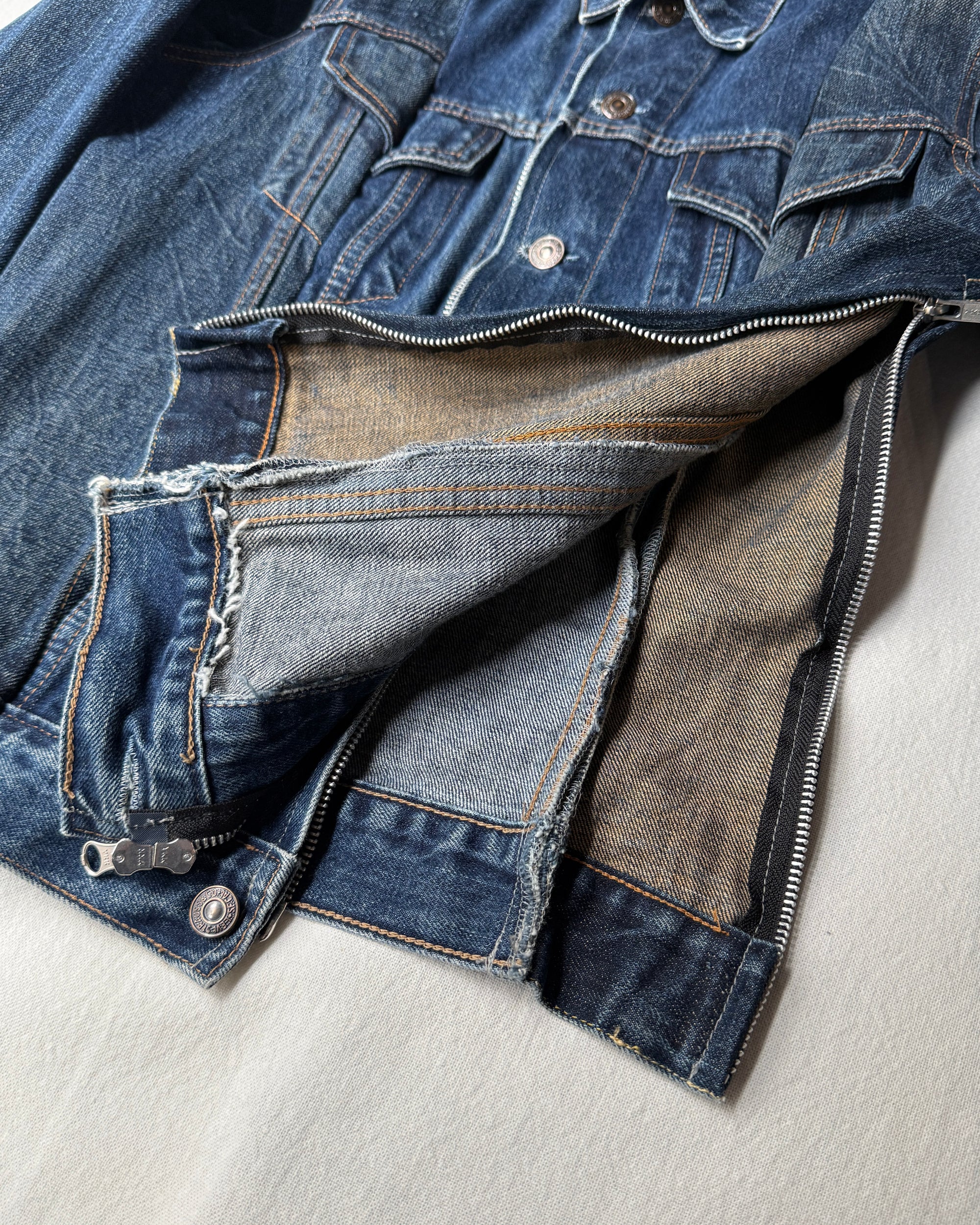 ID25-008 / zip denim jacket【A】