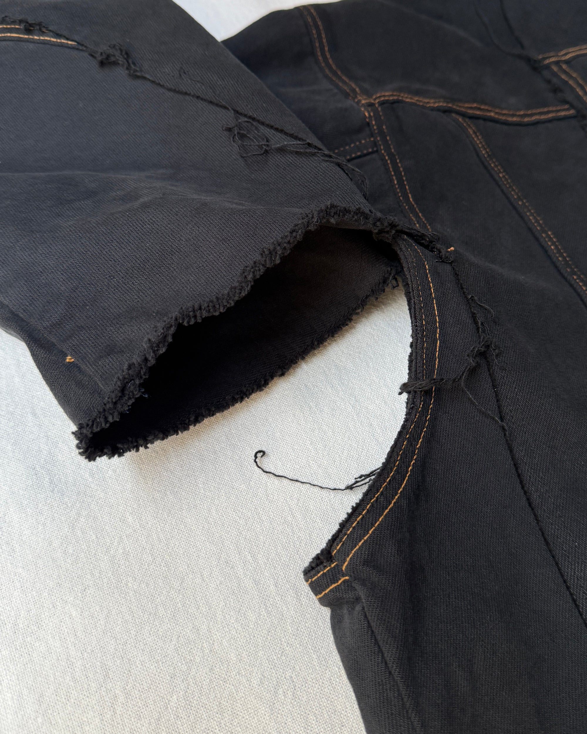 RE-030-F-05 / rebuild kimono denim jacket overdye 【A】