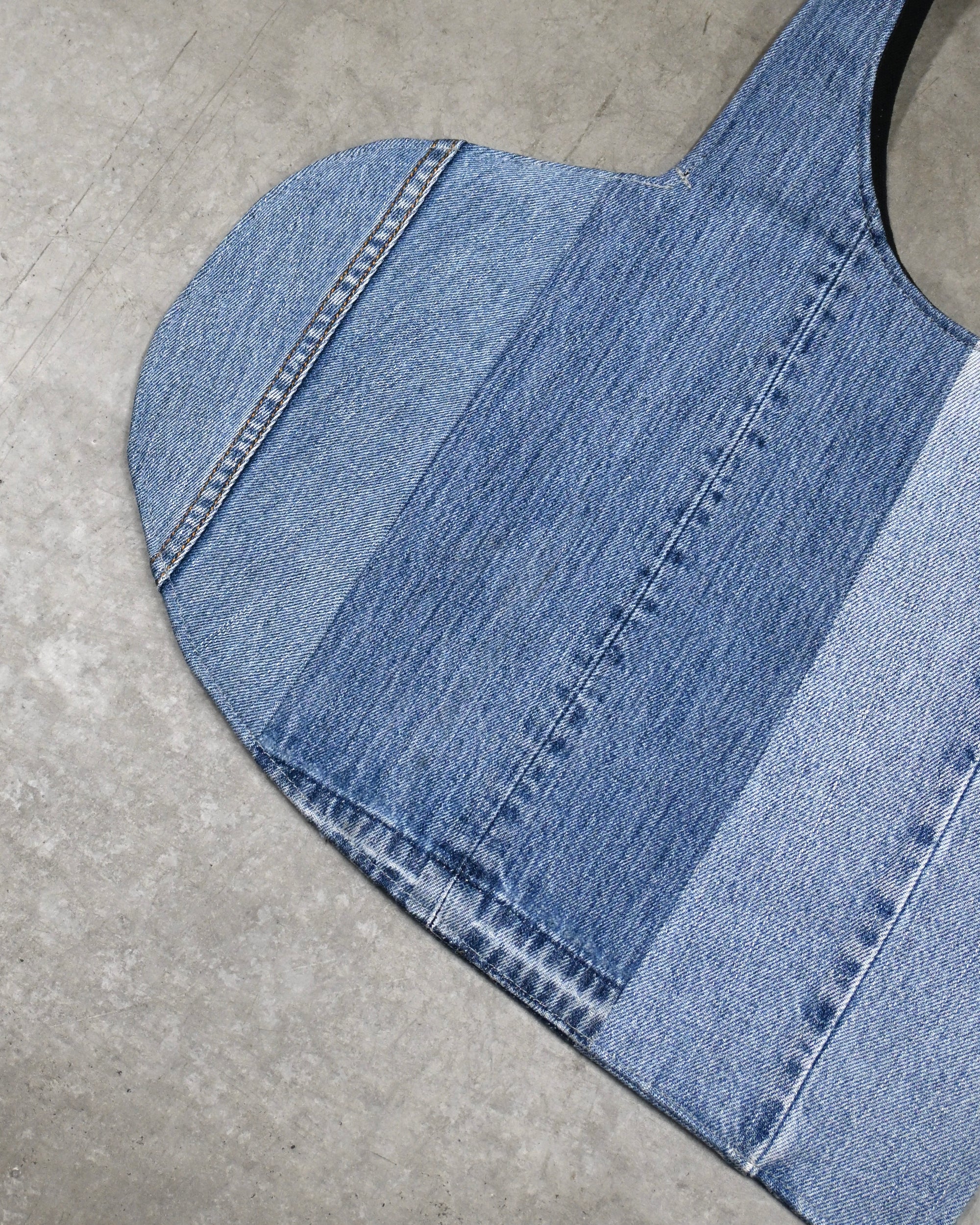 ID26-034-F /  denim heart bag【D】