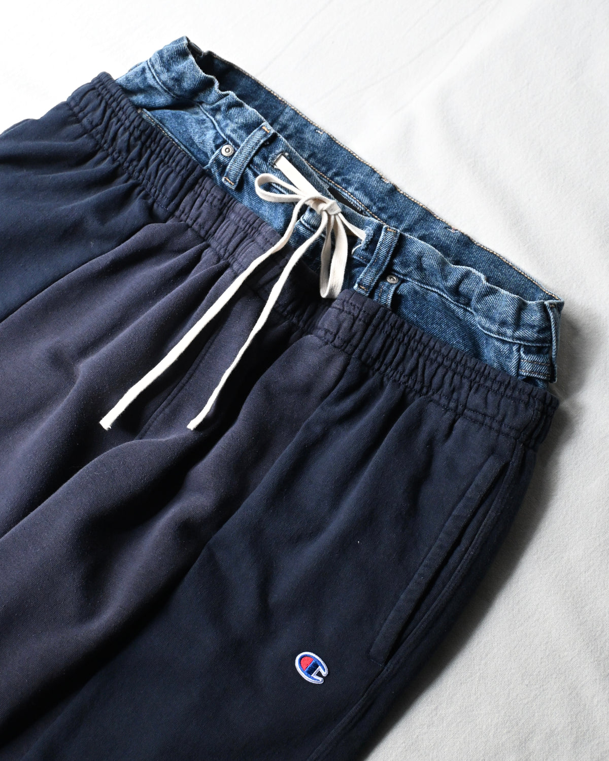 ID26-051-F / double wast wide sweat【A】