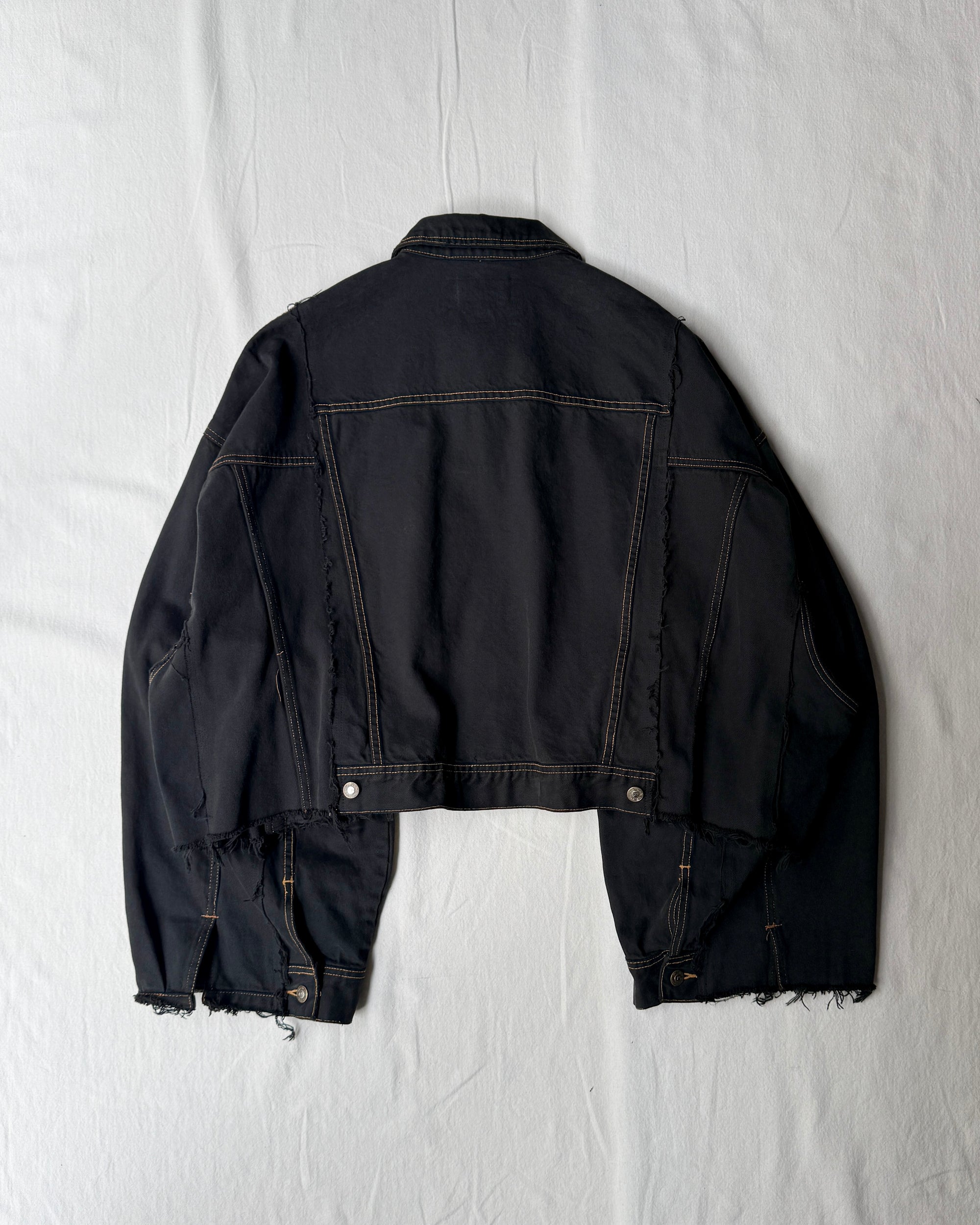 RE-030-F-05 / rebuild kimono denim jacket overdye 【A】