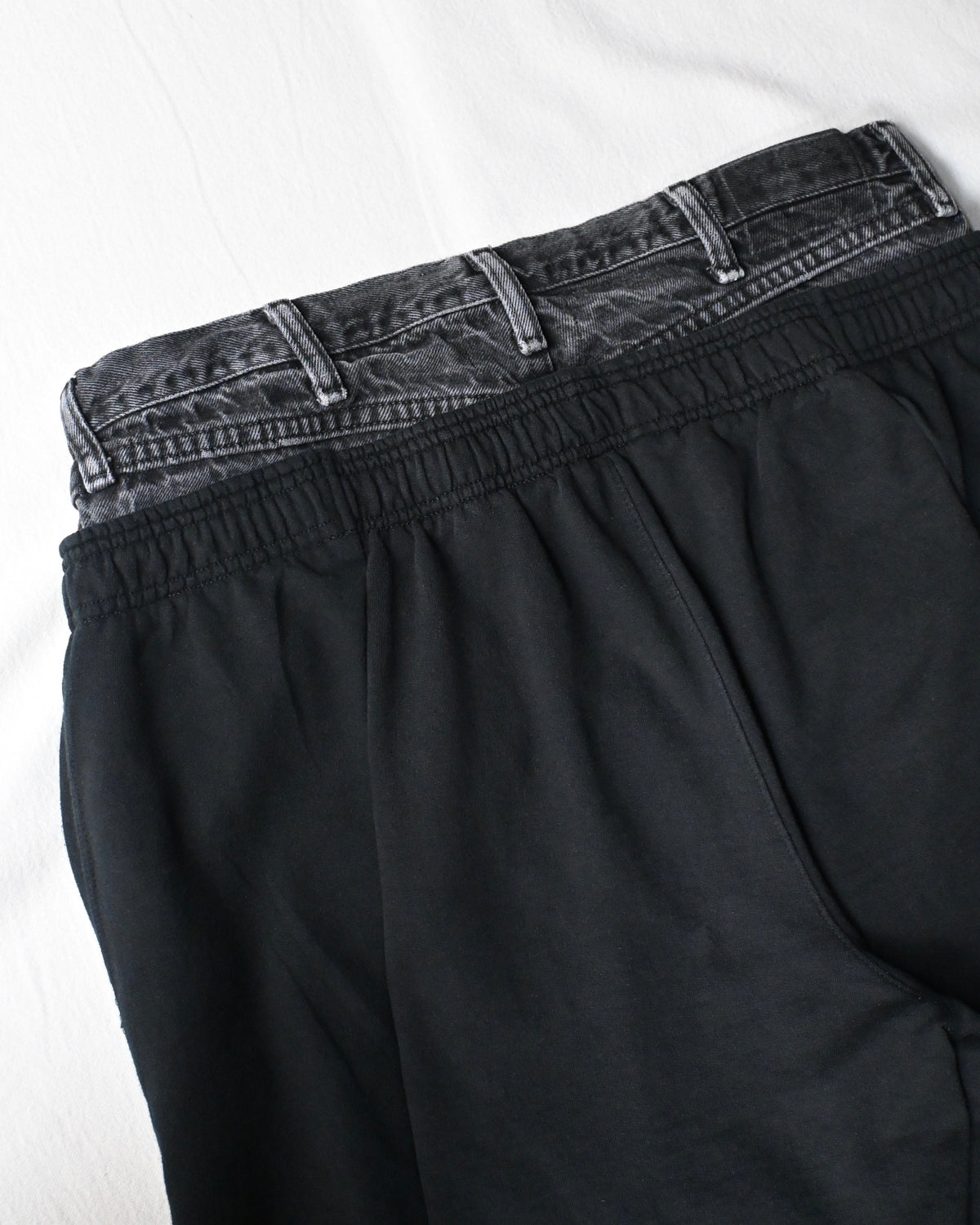 ID26-051-F / double wast wide sweat【B】