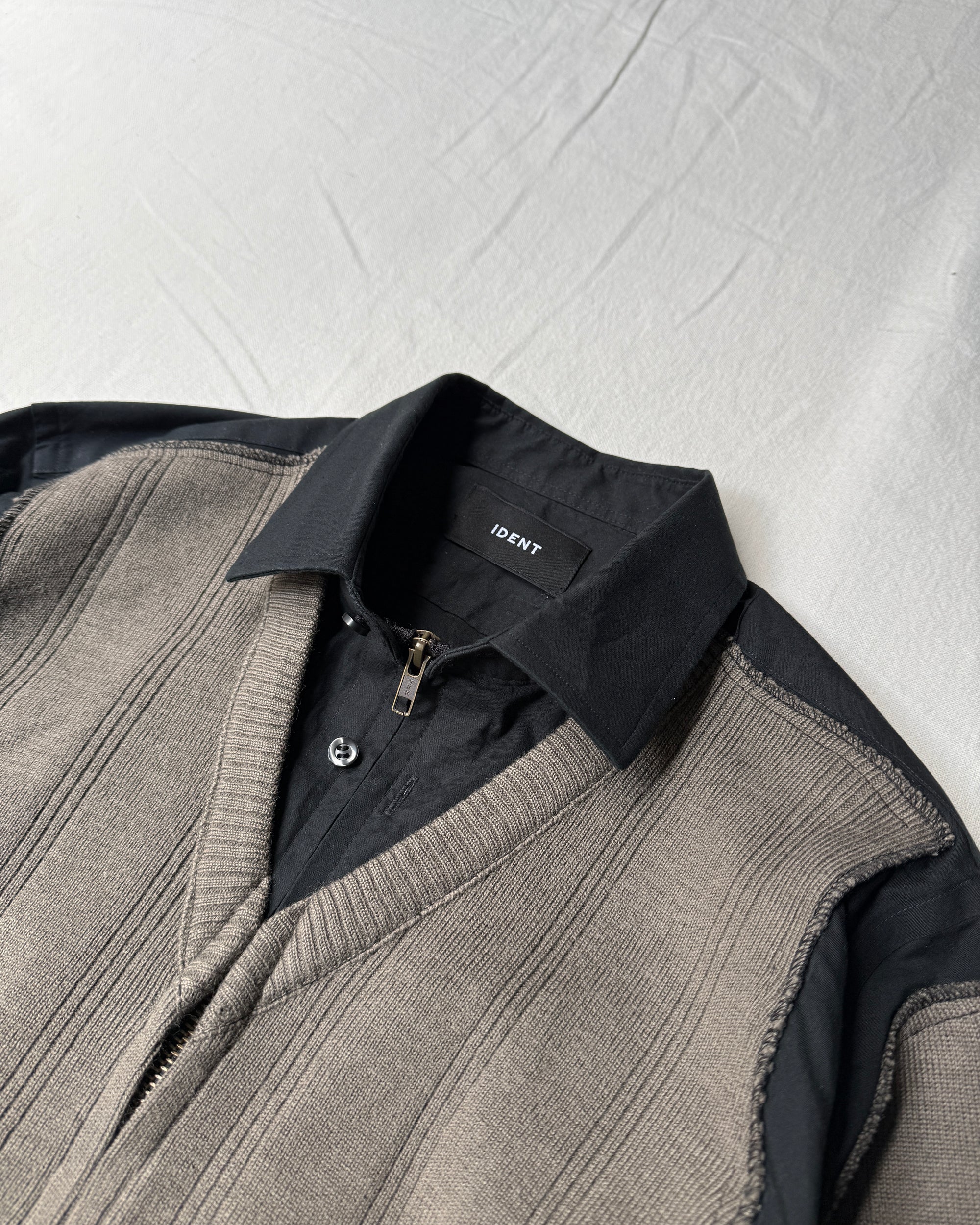 ID-25-025-F / fake layered military top【A】