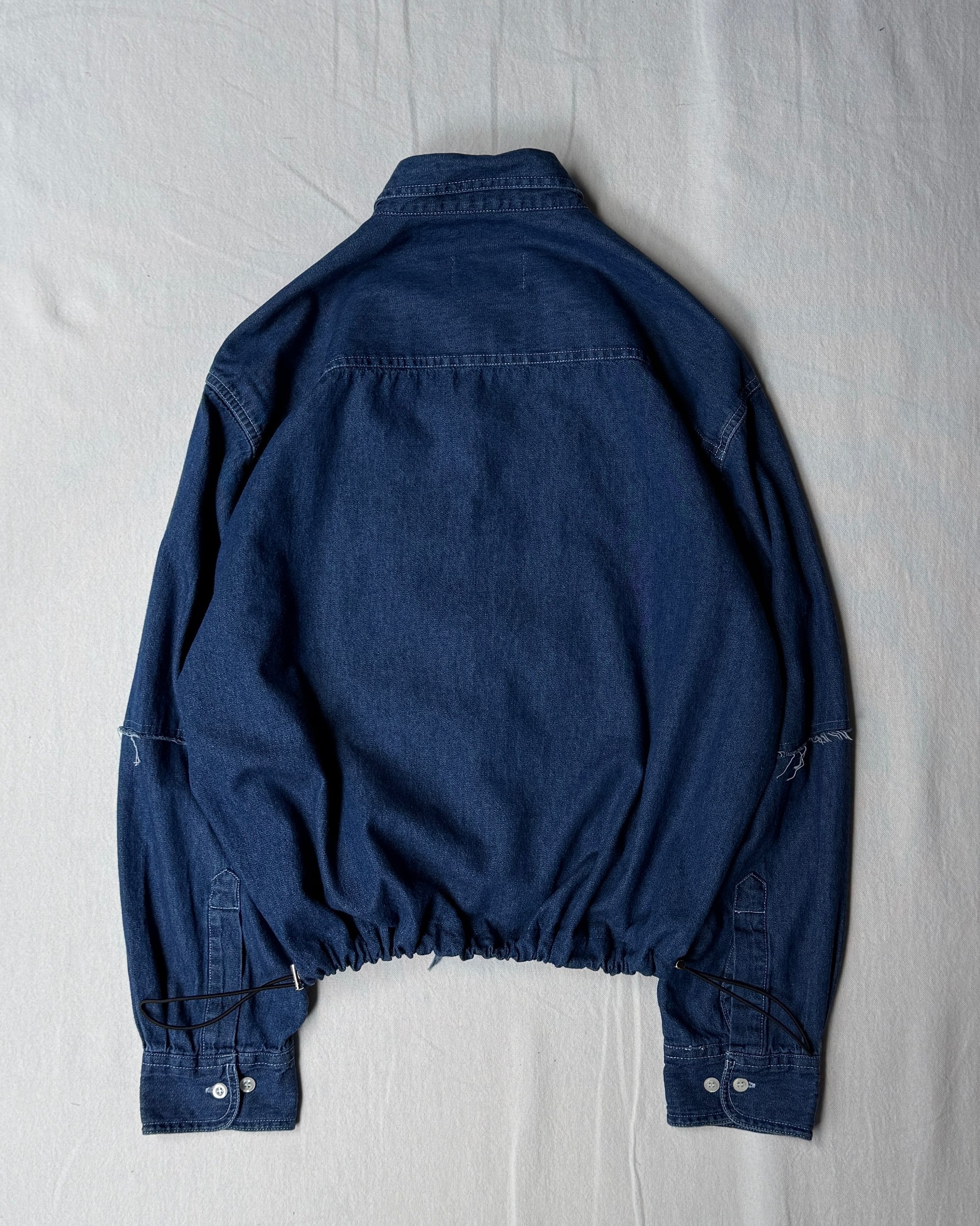 ID25-001-01-F / denim frill shirt【B】
