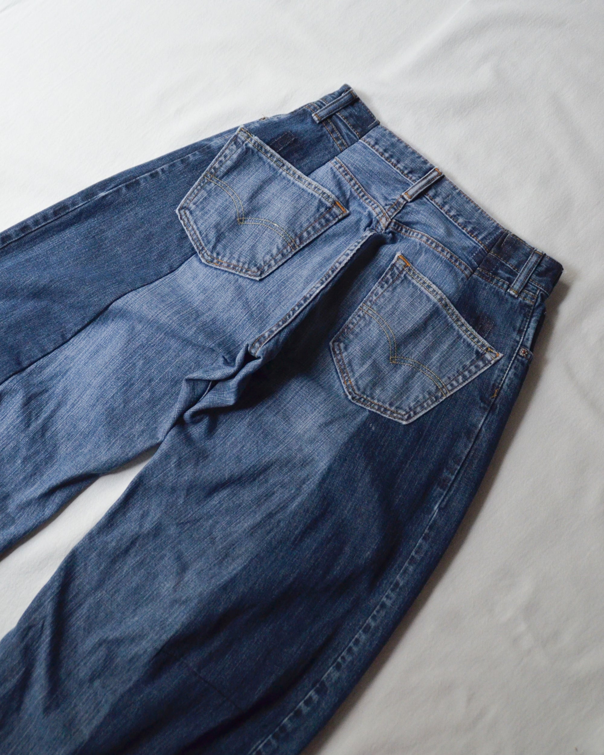 RE-010-18 / curve buggy denim【C】