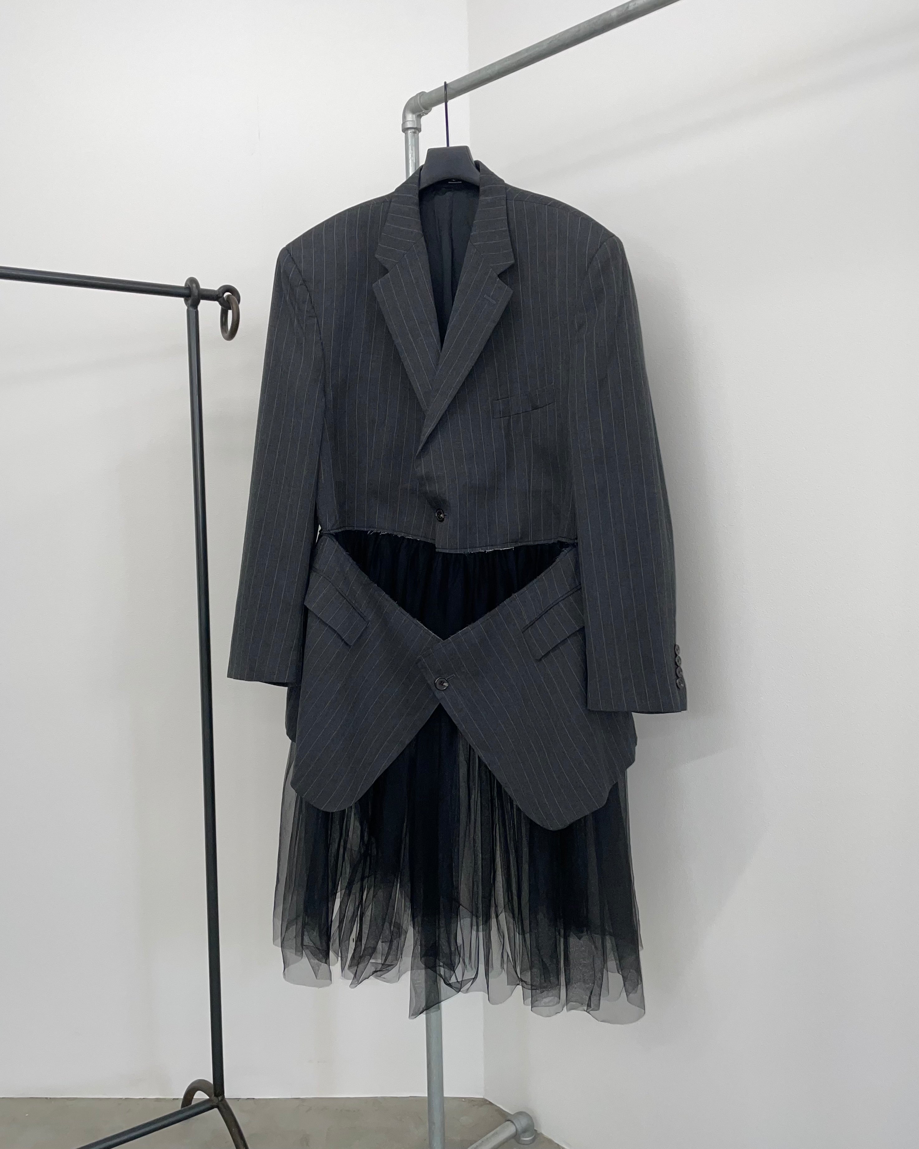 RE-009/tulle layered jacket【B】