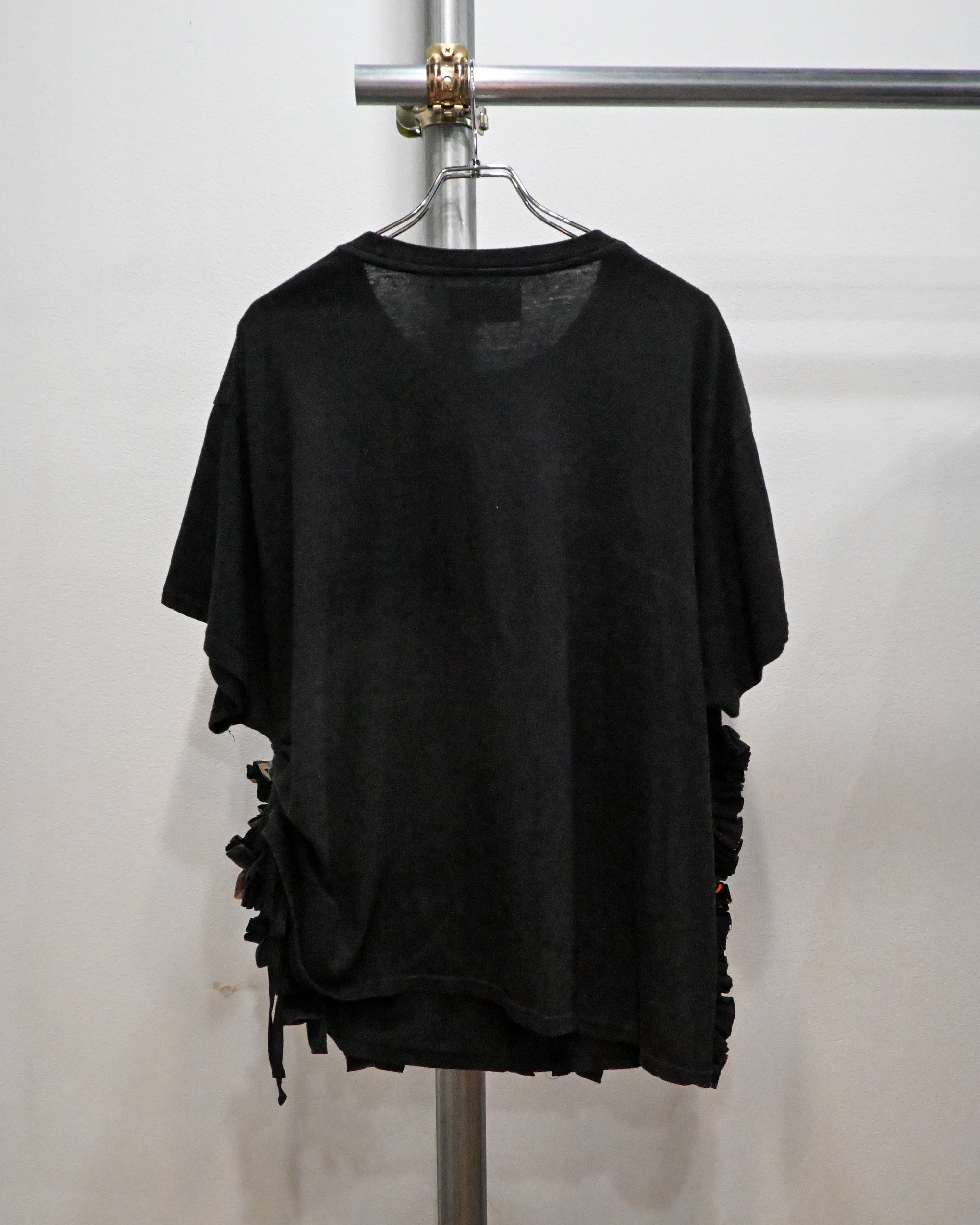 ID26−023-F / gather string frill tee【B】