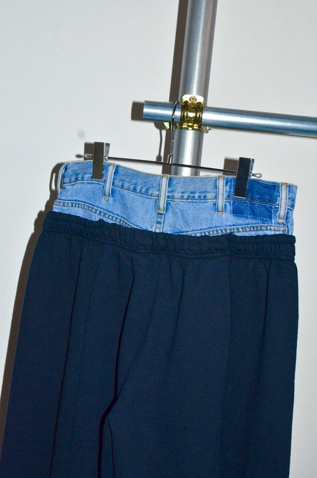 ID26-003-F / docking double waist sweat pant【A】