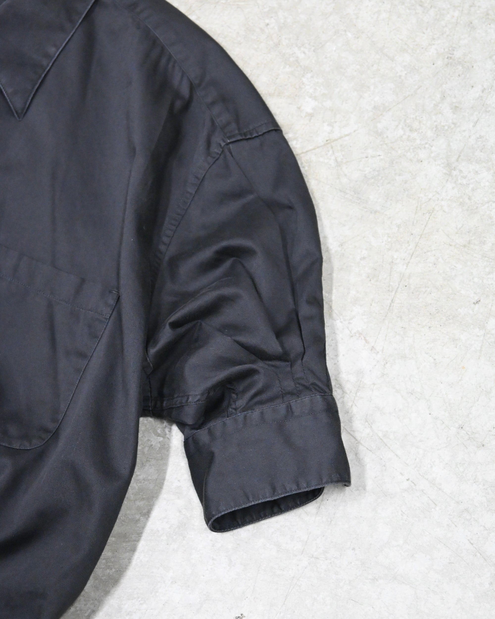 ID26-036-L / denim waist short sleeve shirt【B】