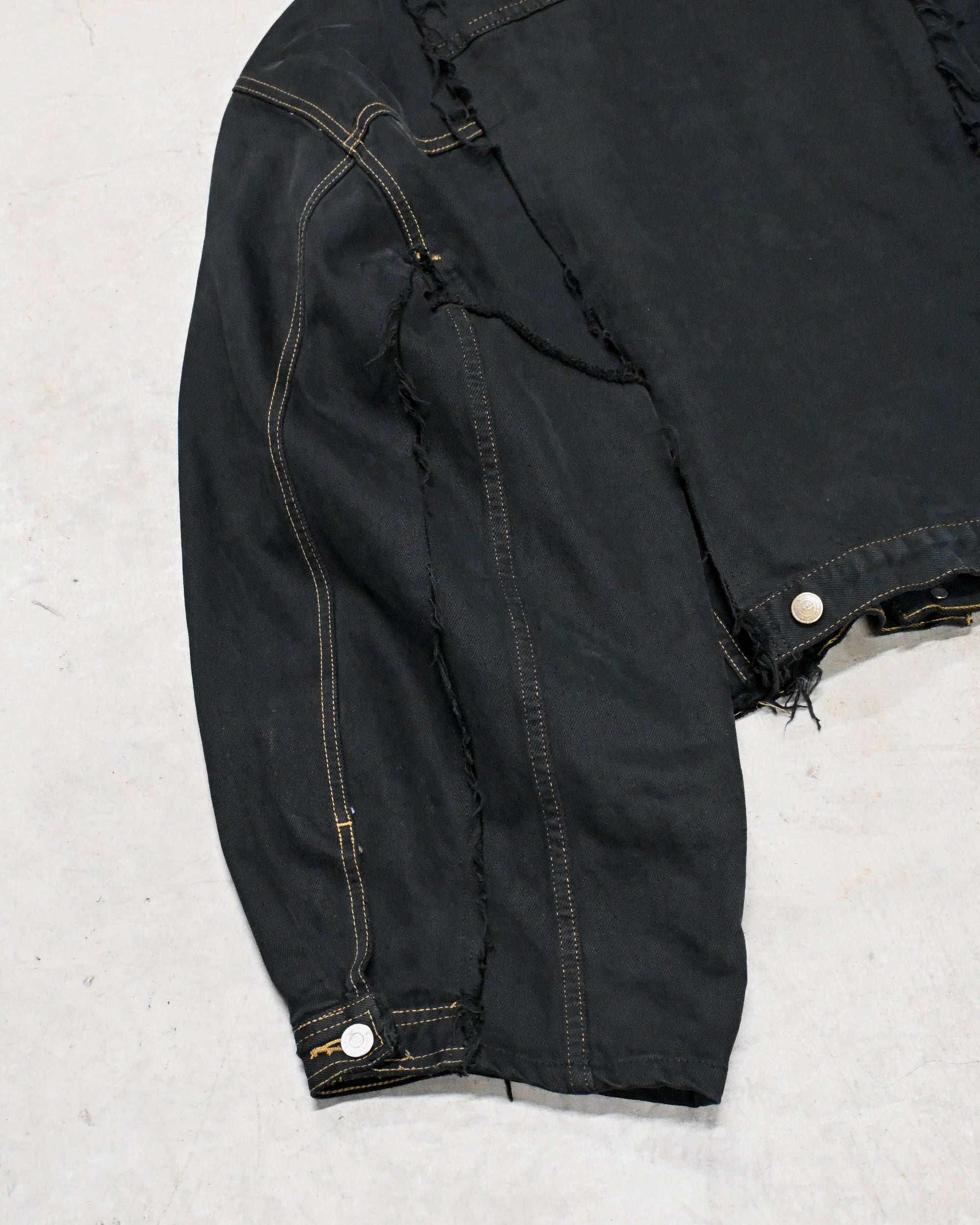 ID-006–05-F / rebuild kimono denim overdyed【A】