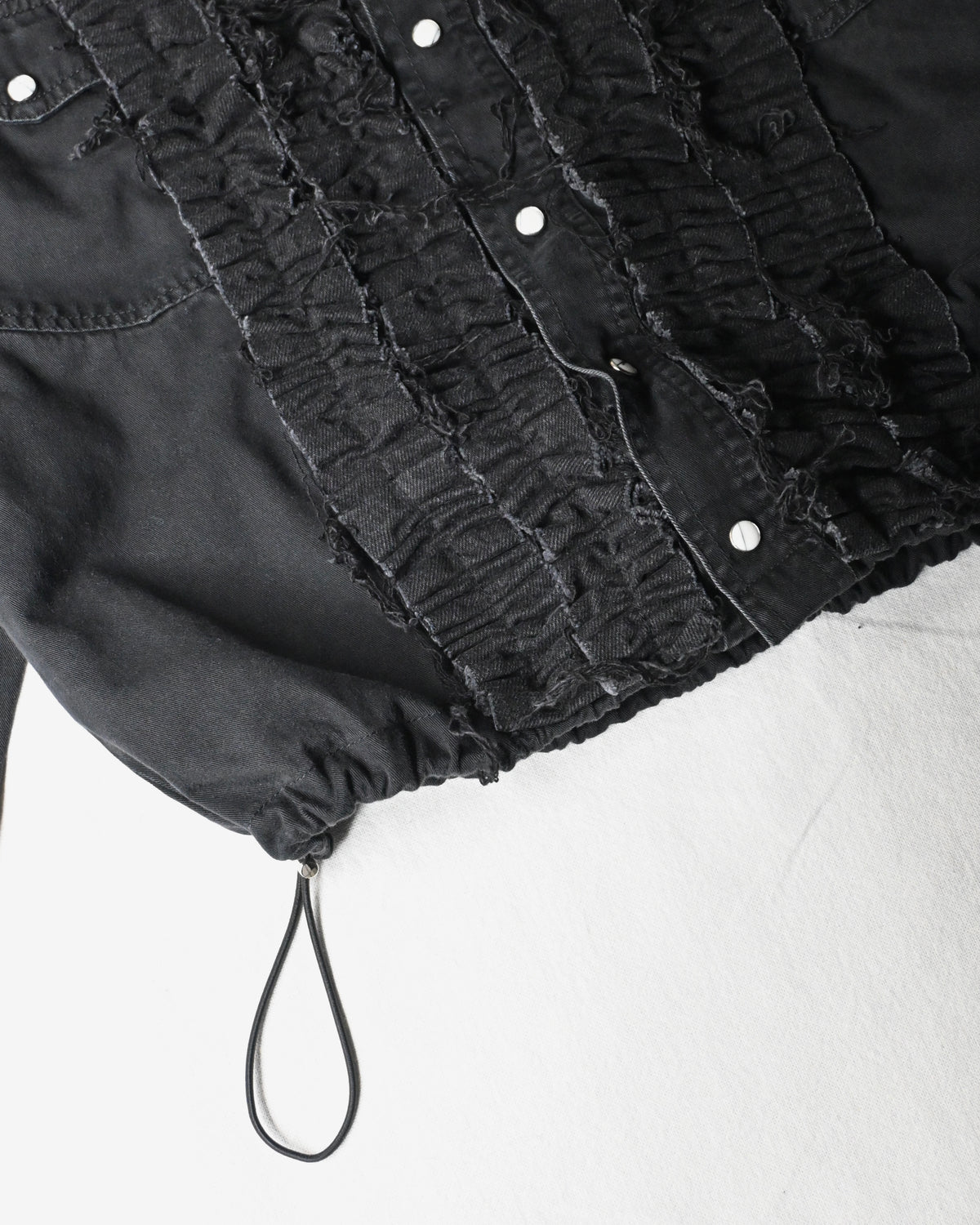 ID26-014-07-F / denim frill shirt【A】