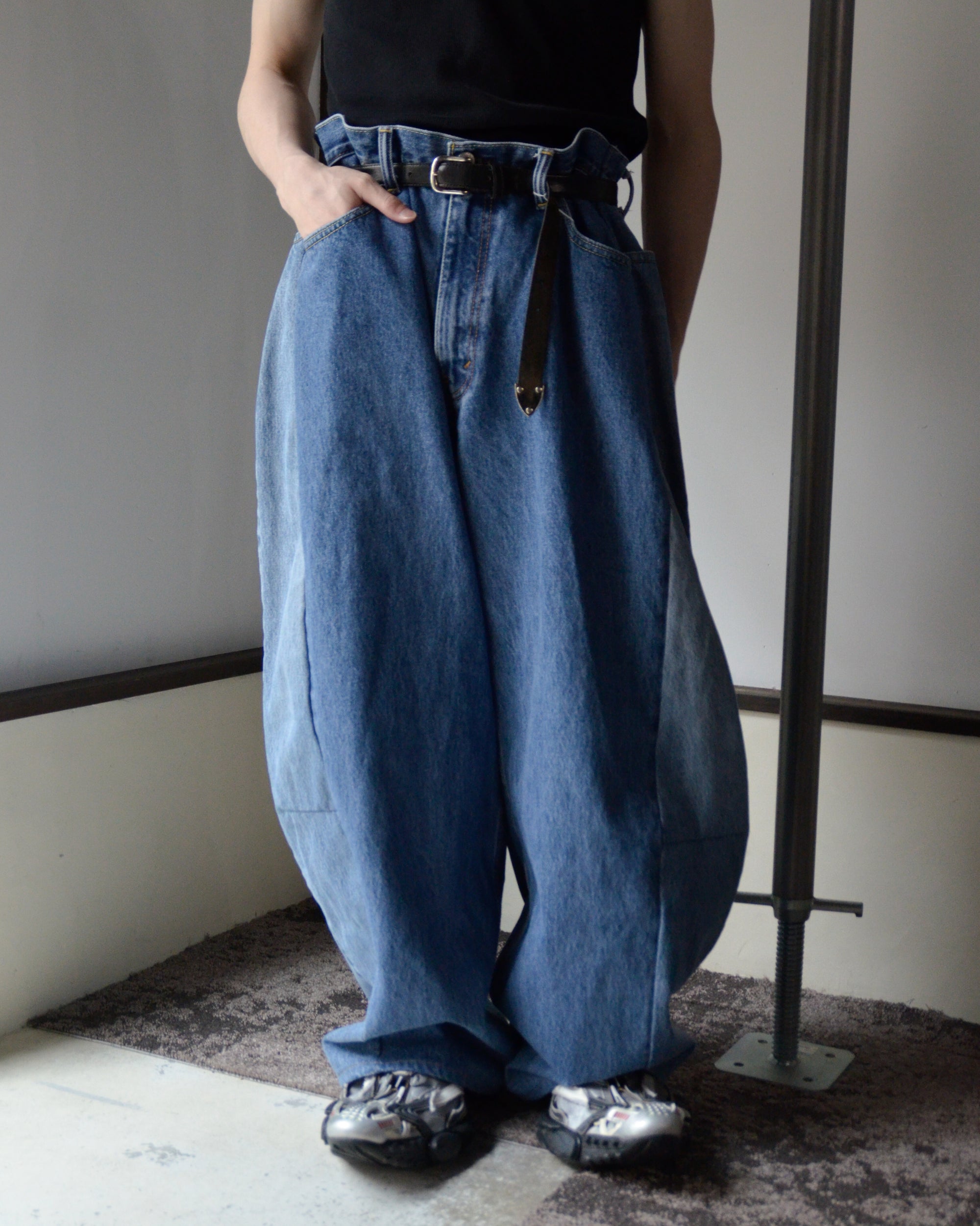 RE-010-18 / curve buggy denim【J】
