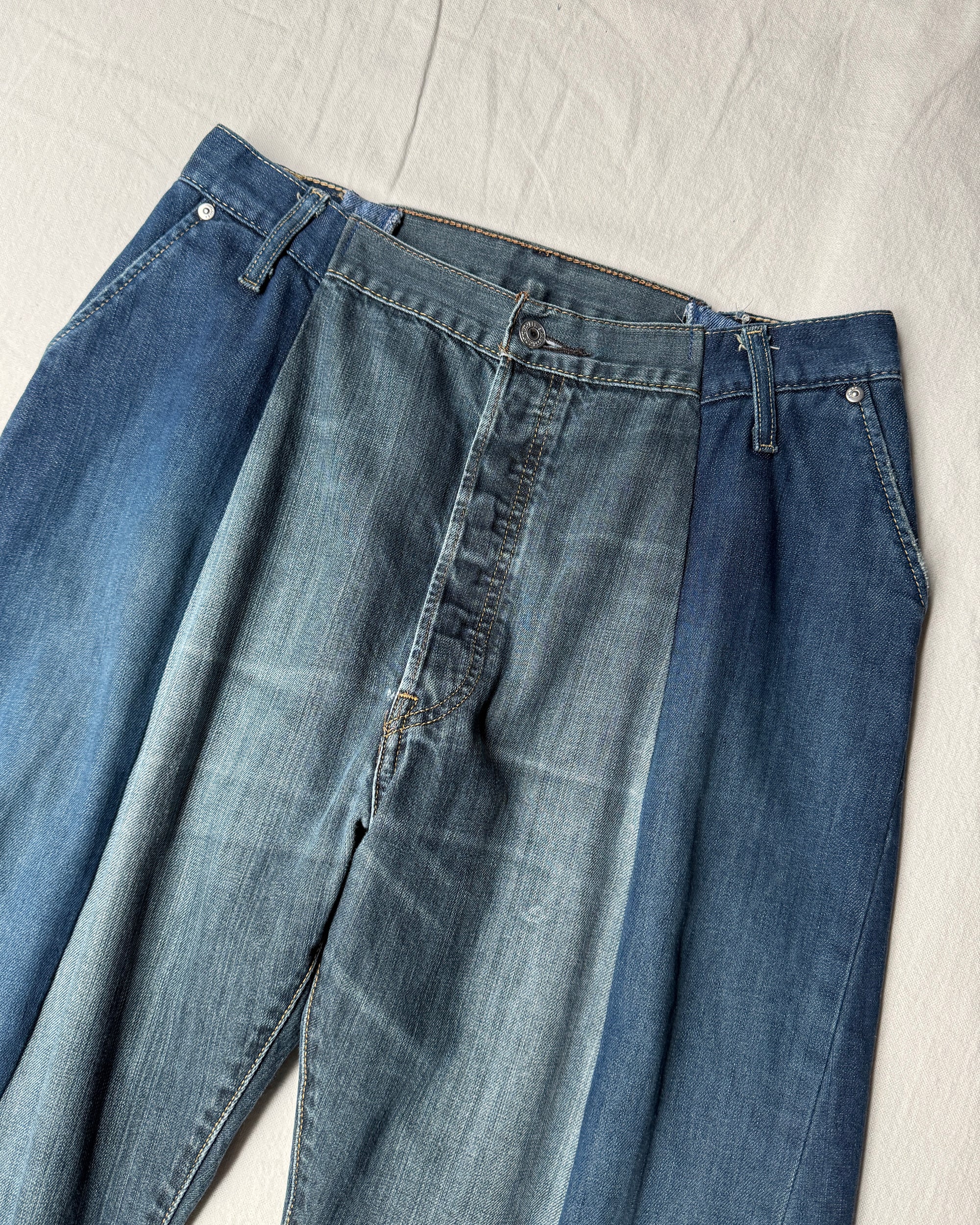 ID25-017 / zip engineered denim【A】