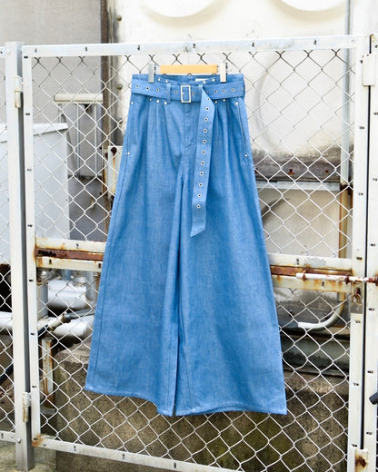 【残り1枚】UE-004 / rigid denim hakama pant