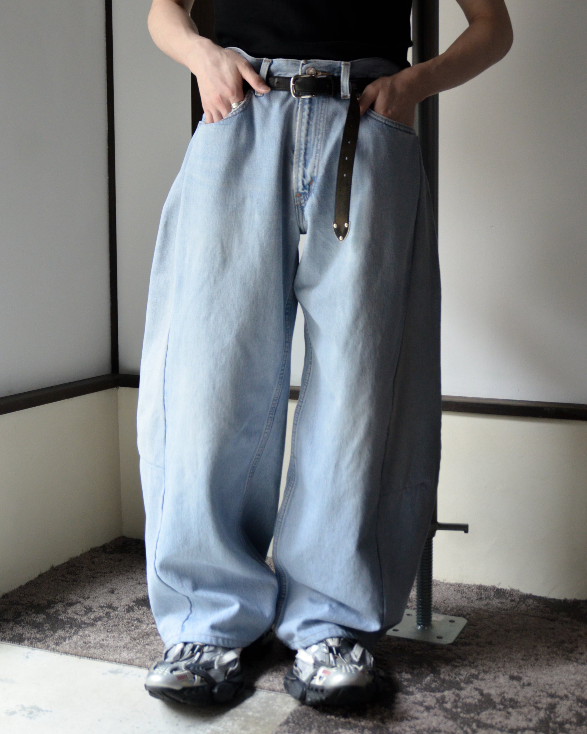 RE-010-18 / curve buggy denim【H】