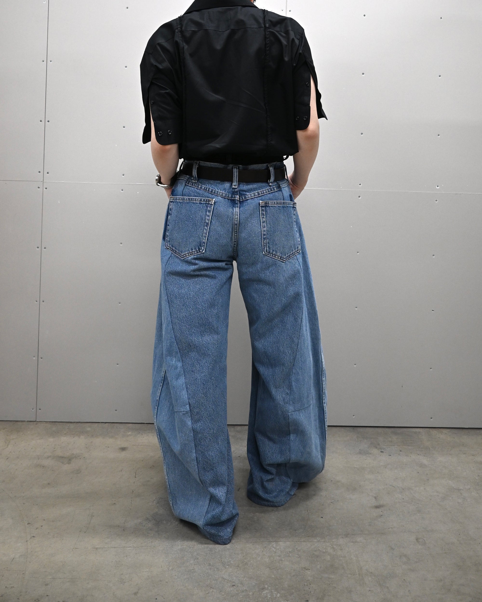ID-001-14-XL / curve buggy denim 【A】