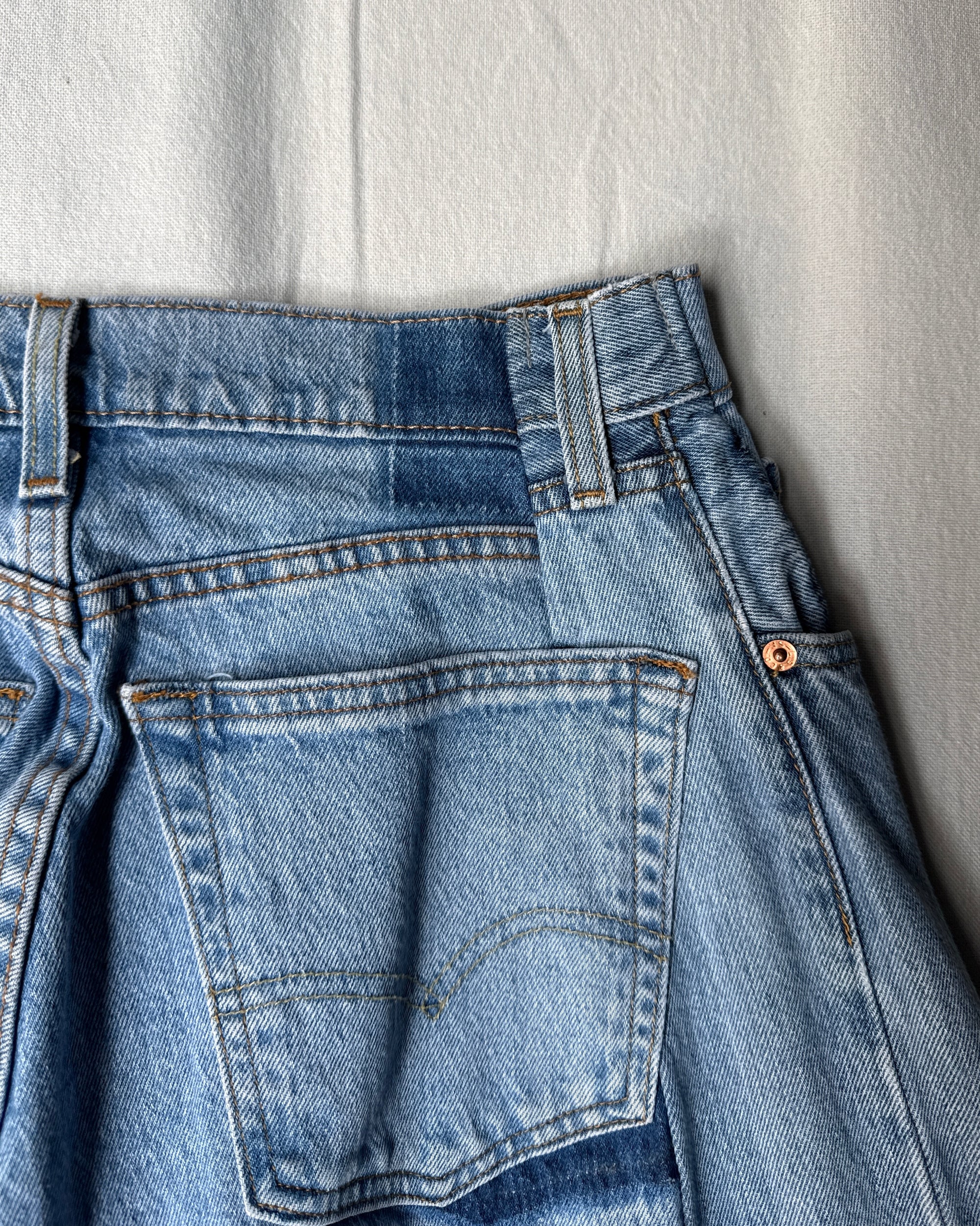 RE-010-27 / curve buggy denim【A】