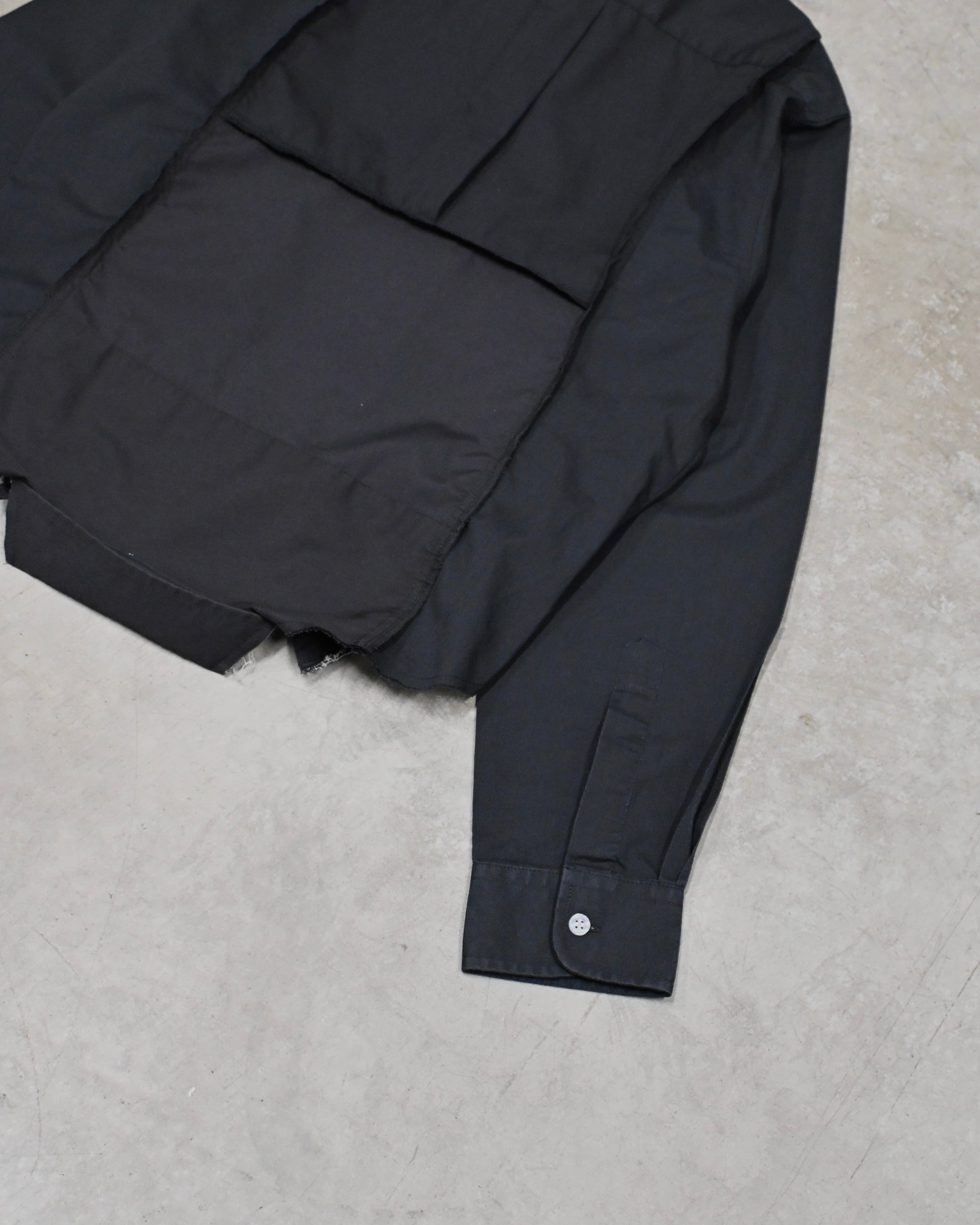 ID26-019-01-F / mirrored zip shirt【A】
