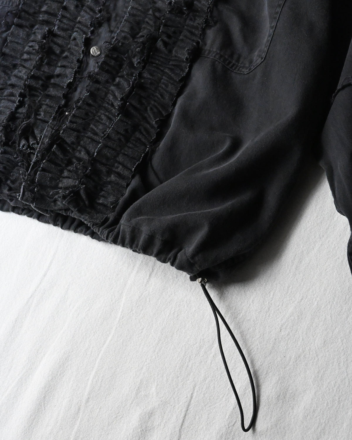 ID26-014-07-F / denim frill shirt【B】